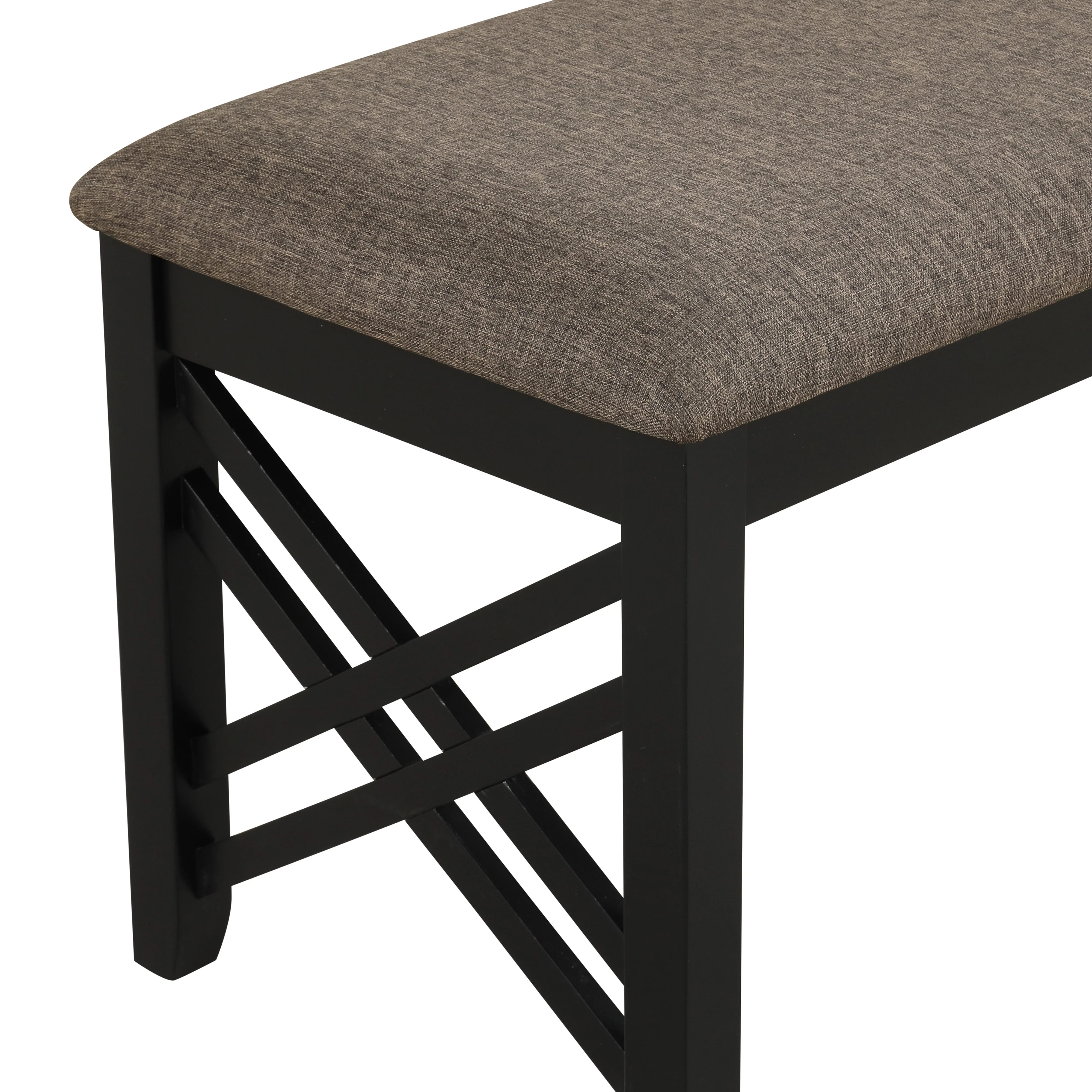 Potomac Dining Bench-Brown/Black - Image 4