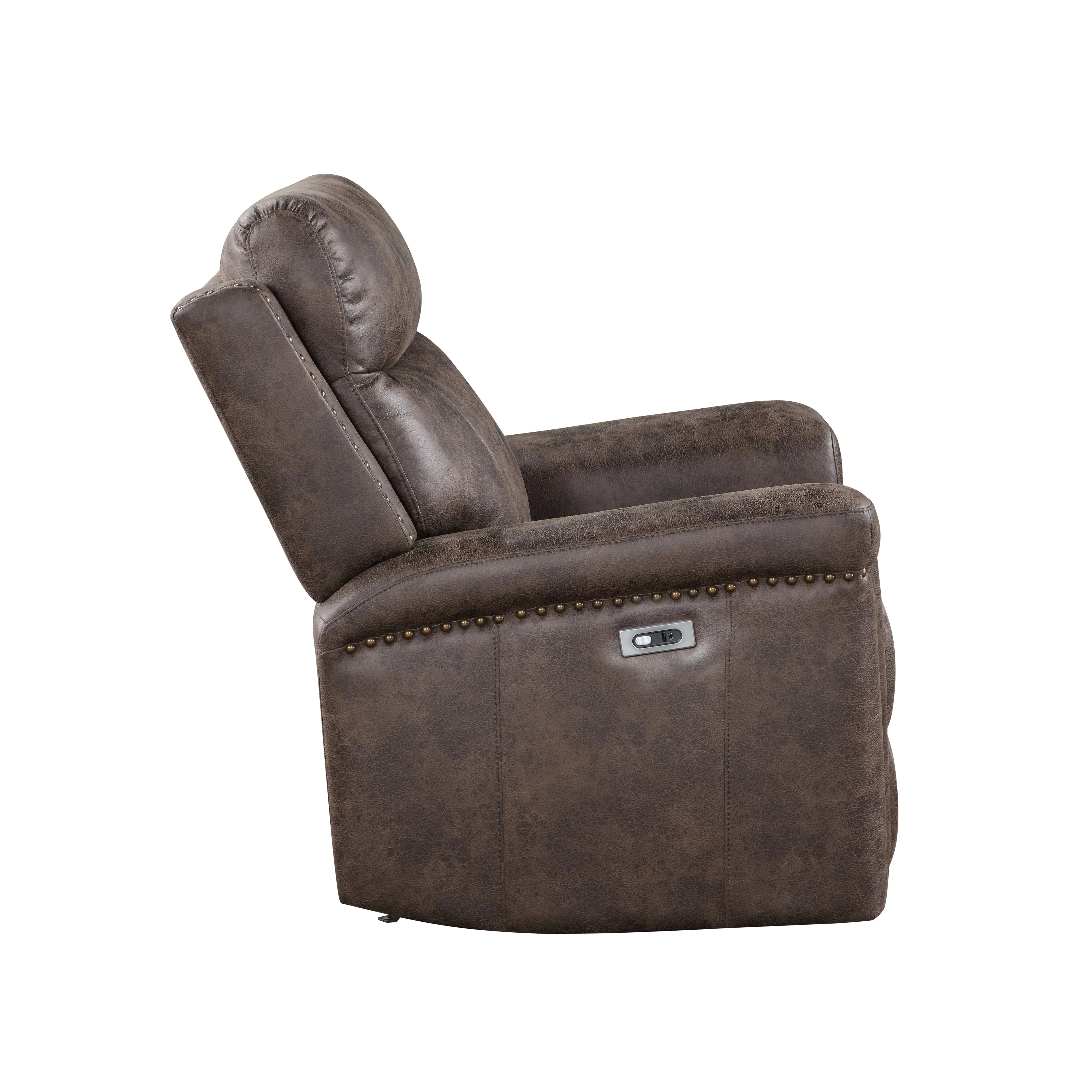 Quade Glider Recliner W/Pwr Fr-Mocha - Image 3