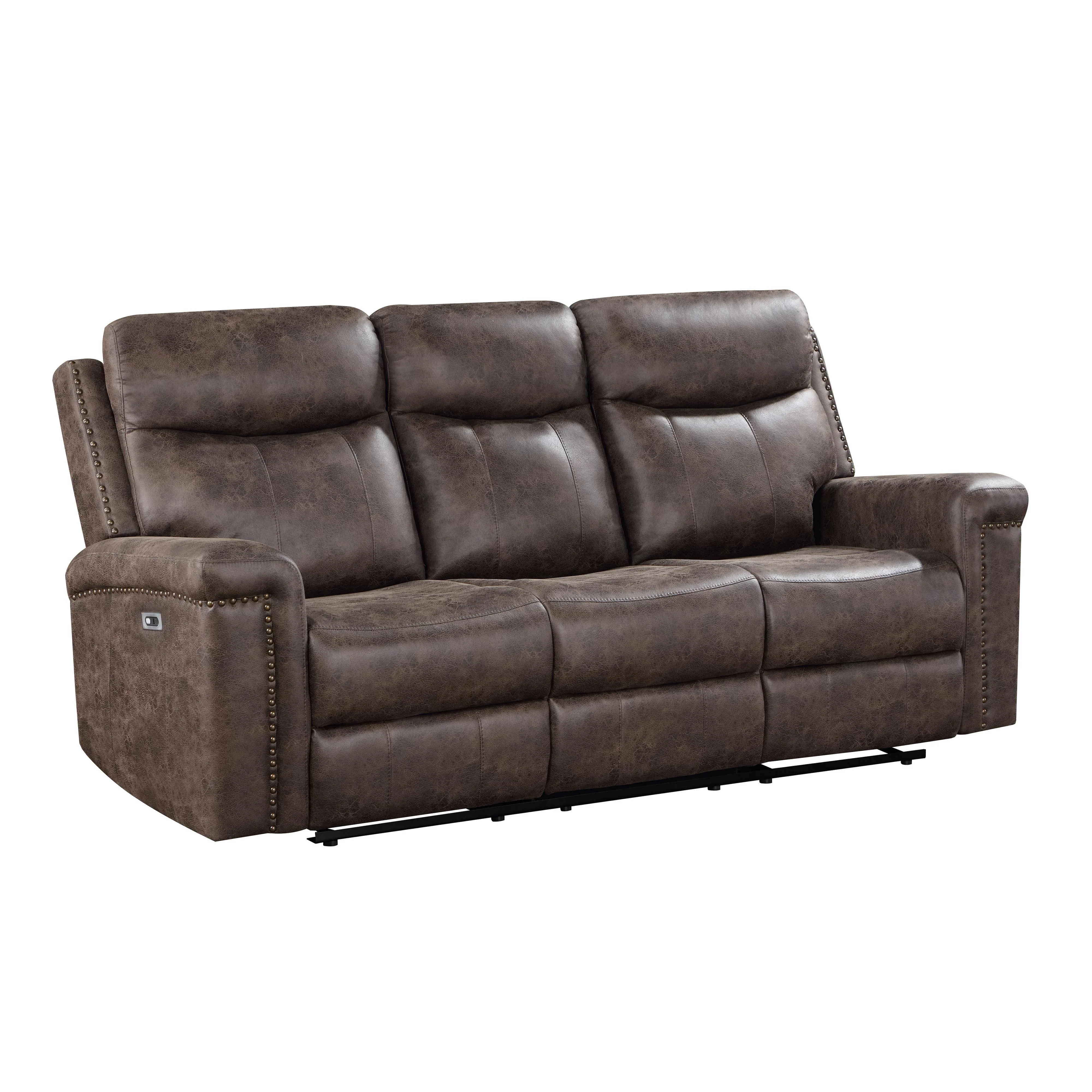 QUADE SOFA W/DUAL RECLINER-MOCHA - Image 2