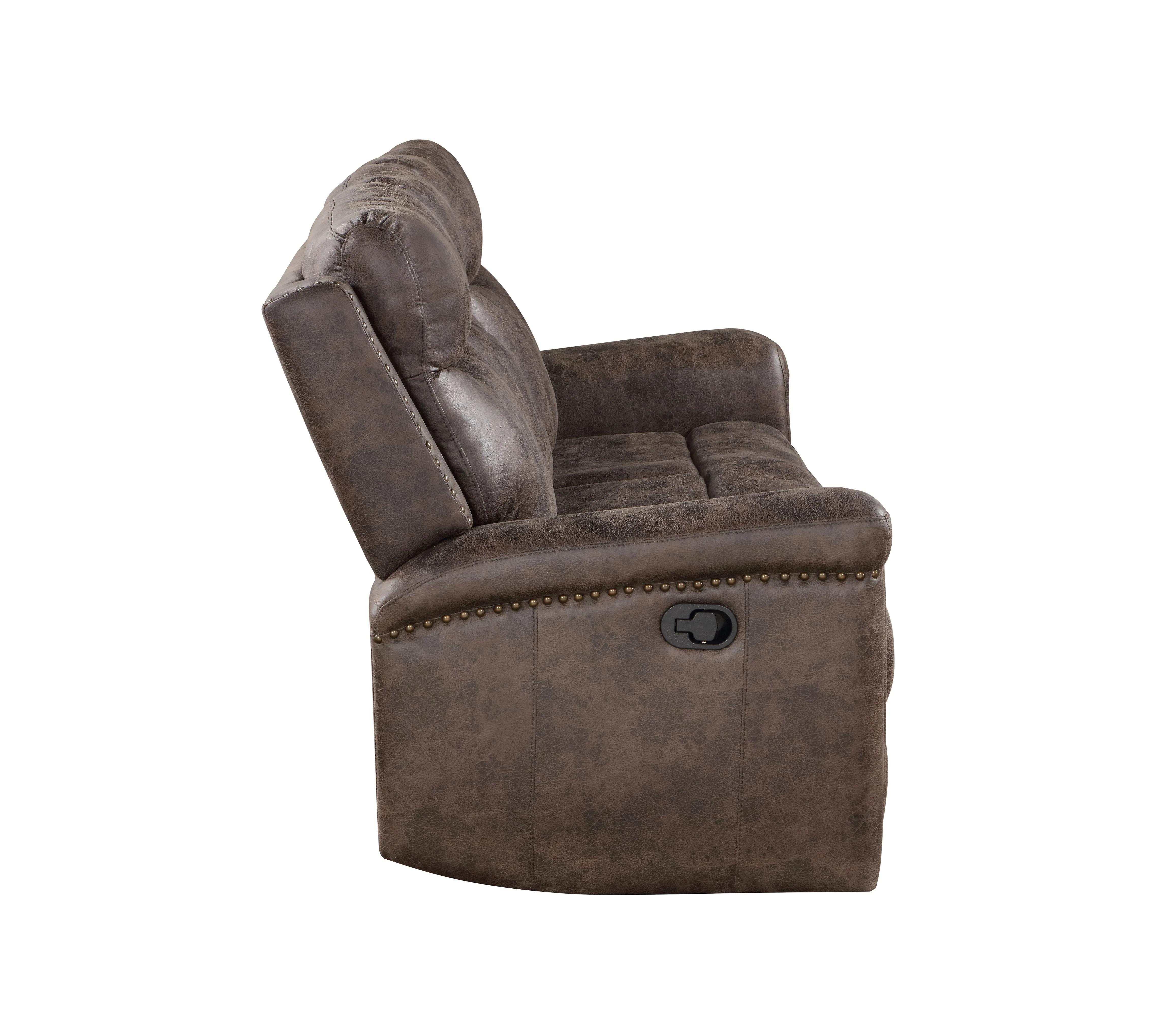 Quade Sofa W/Dual Recliner-Mocha - Image 3