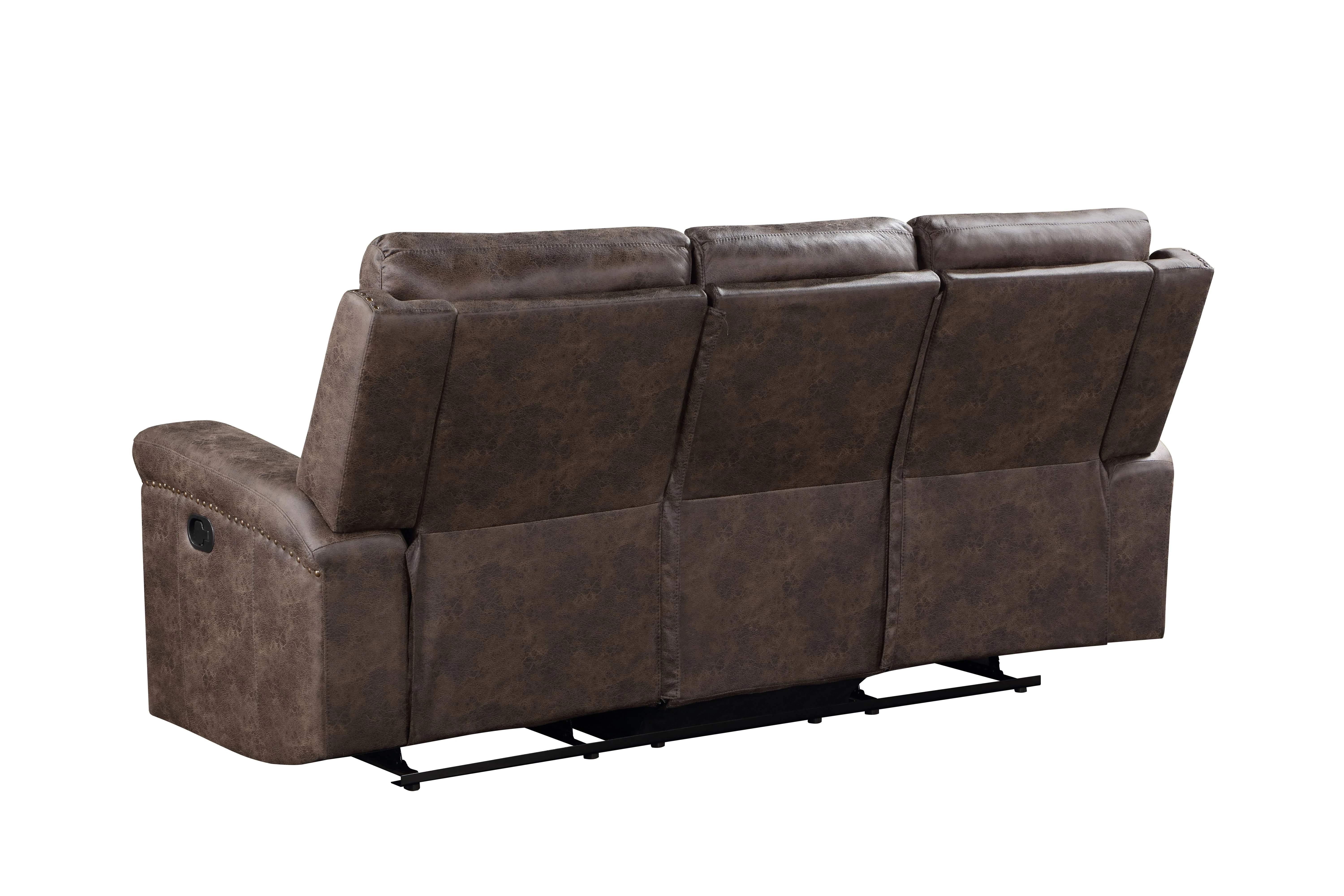 Quade Sofa W/Dual Recliner-Mocha - Image 8