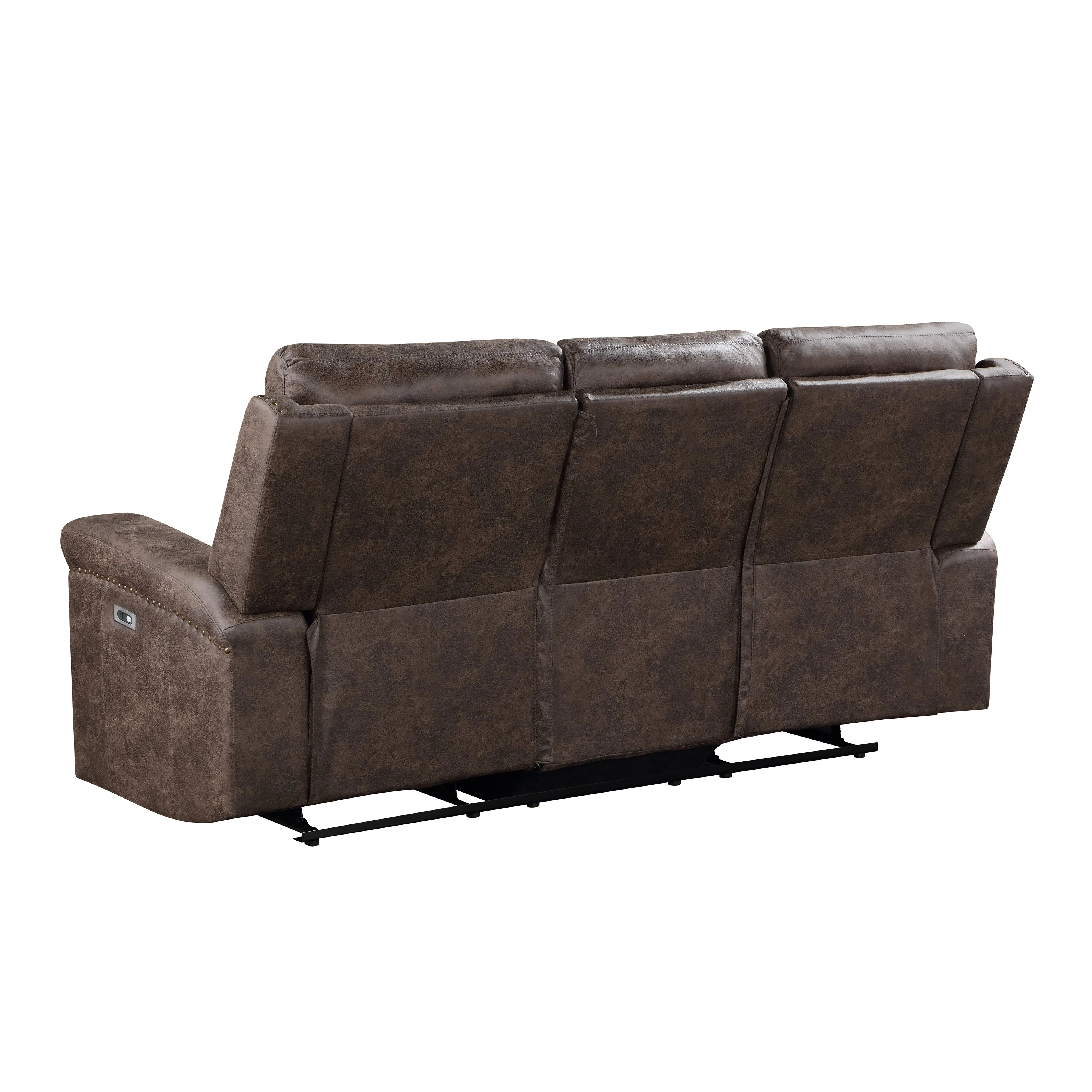 Quade Sofa W/Pwr Fr-Mocha - Image 8