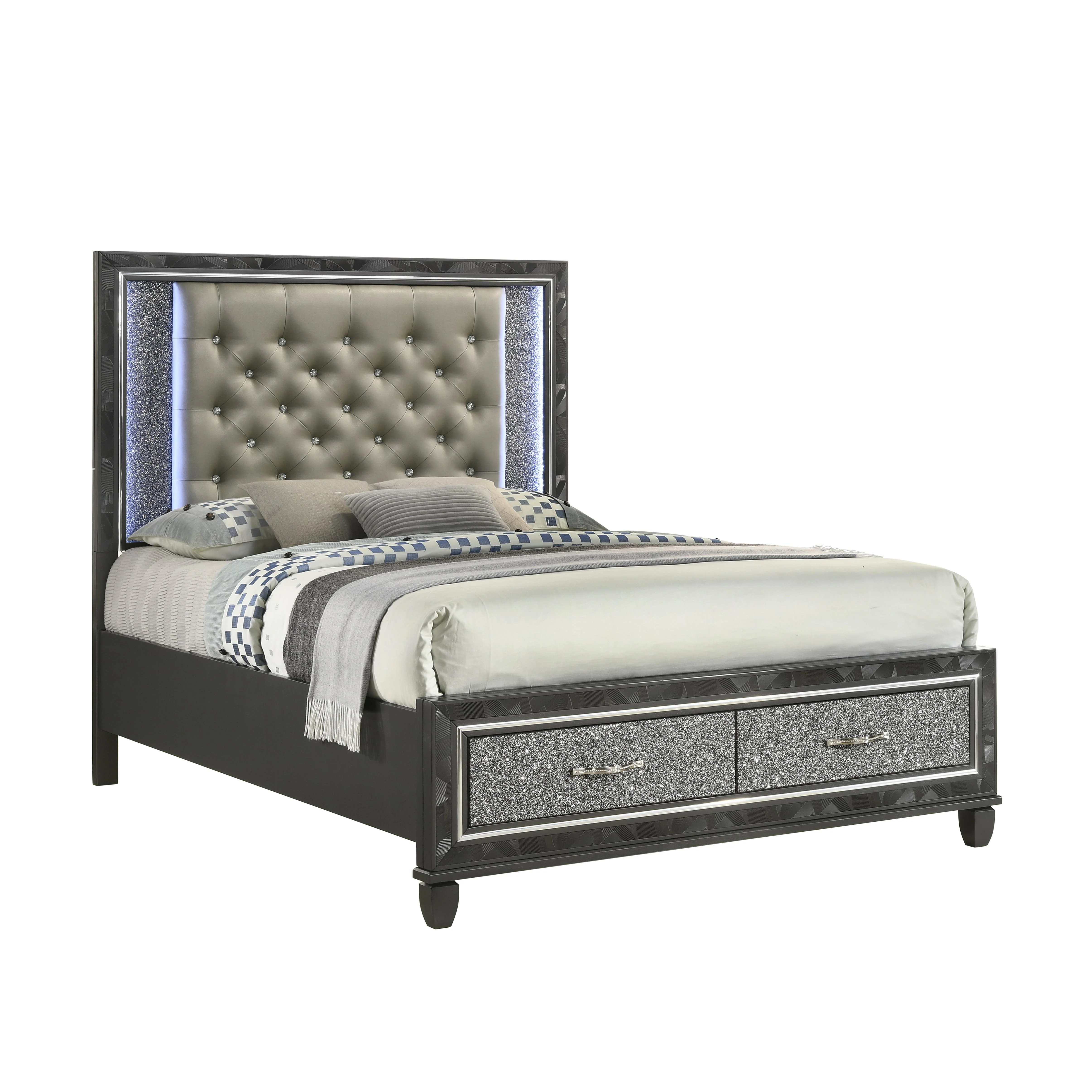 RADIANCE Eastern King-California King K FOOTBOARD & SLATS-BLACK PEARL - Image 4