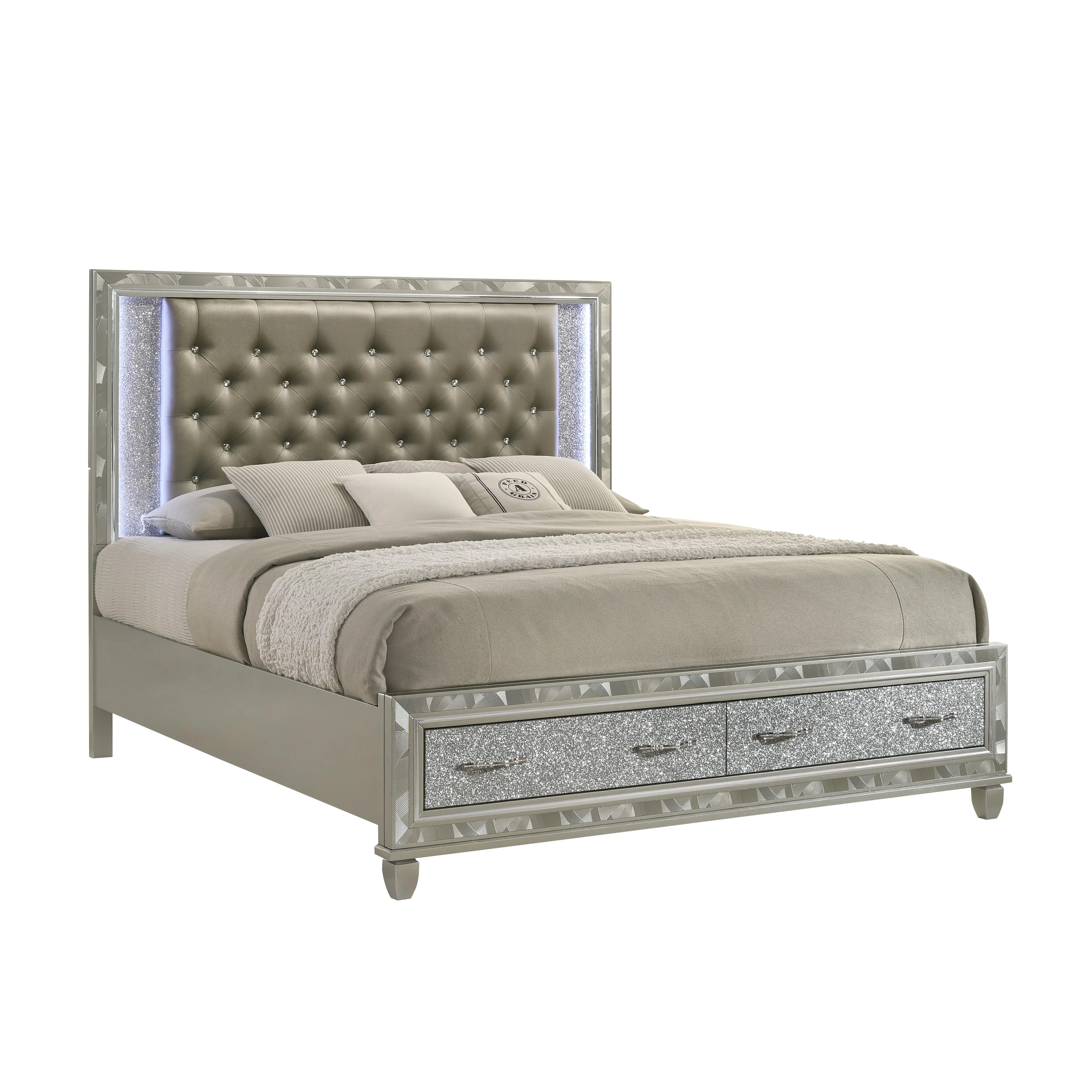RADIANCE Eastern King-California King K FOOTBOARD & SLATS-SILVER - Image 2