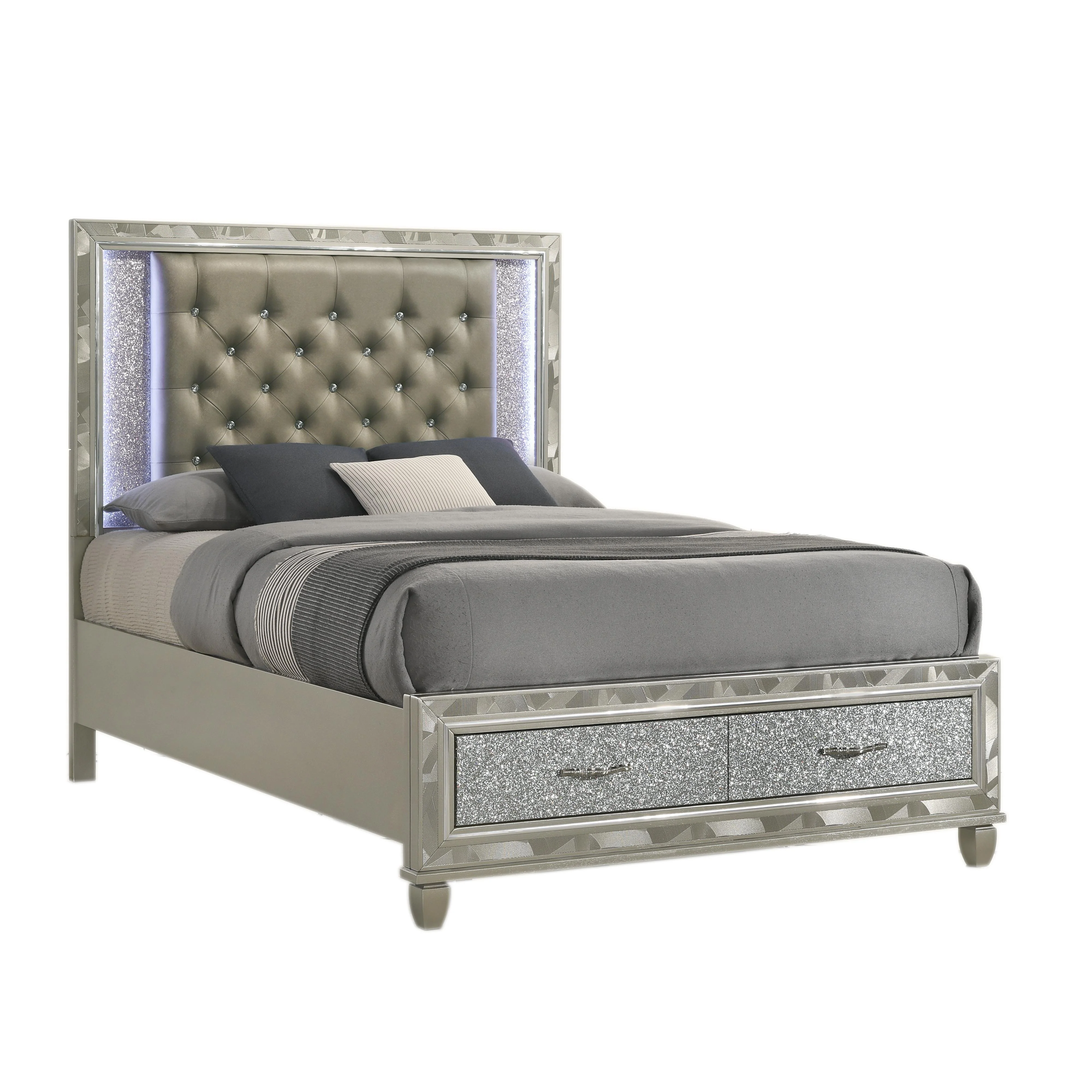 RADIANCE Eastern King-California King K FOOTBOARD & SLATS-SILVER - Image 4