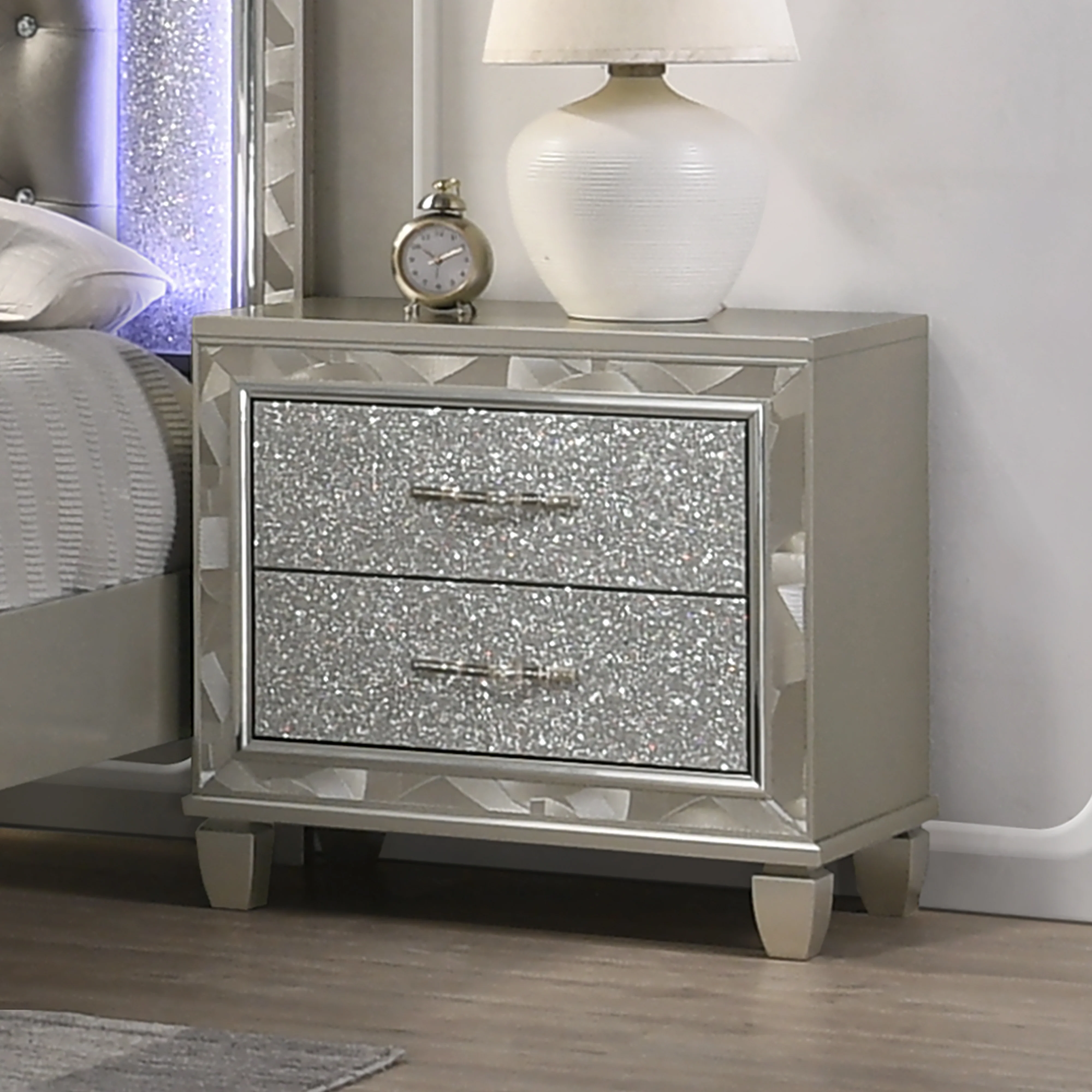 Radiance Nightstand-Silver - Image 7