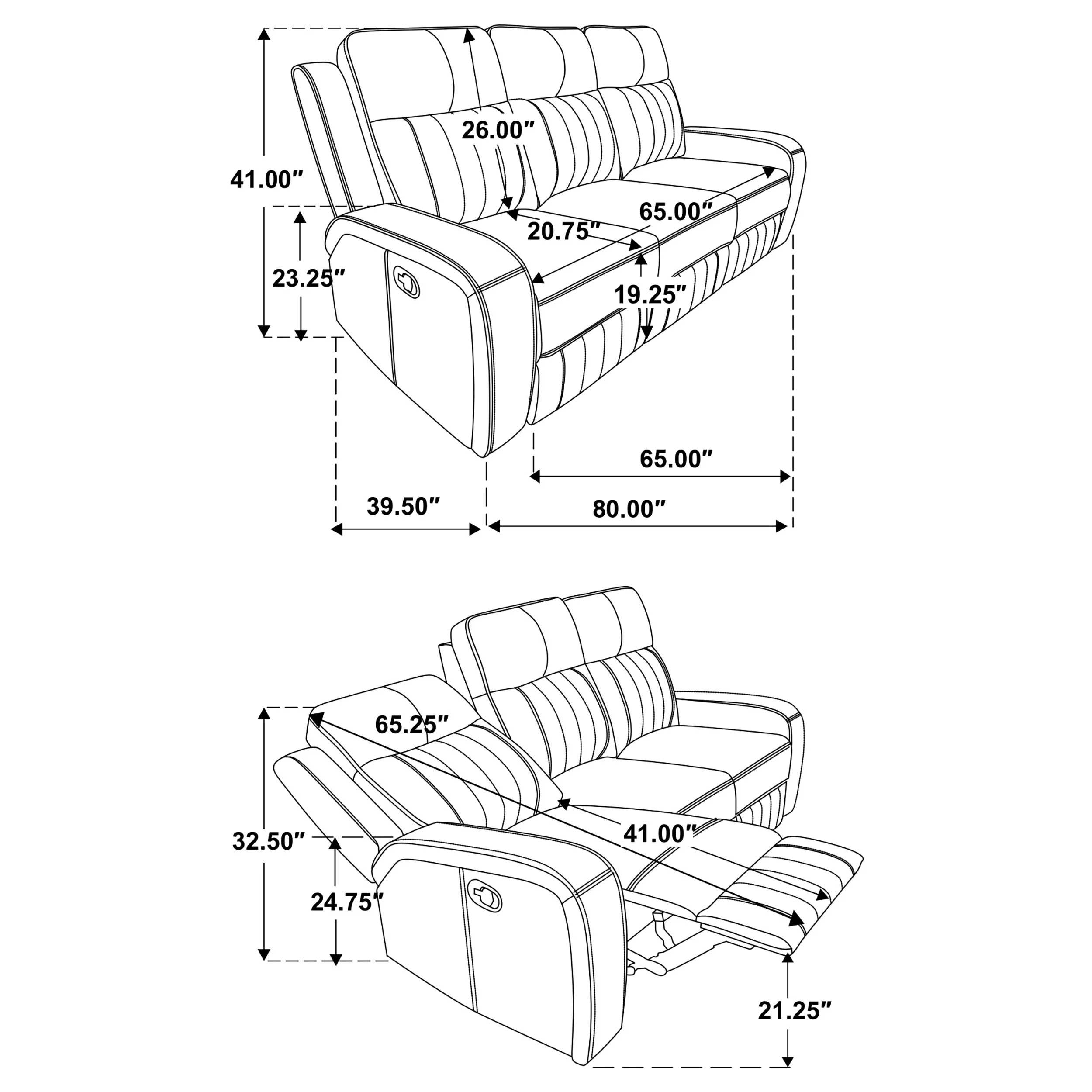 Raelynn Reclining Sofa Set - Image 33