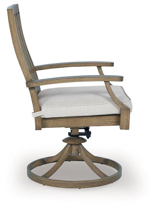 Rainier Ranch Outdoor Swivel Chair with Cushion (Set of 2) - Image 5