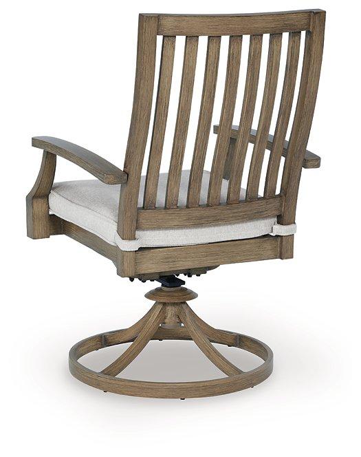 Rainier Ranch Outdoor Swivel Chair with Cushion (Set of 2) - Image 6