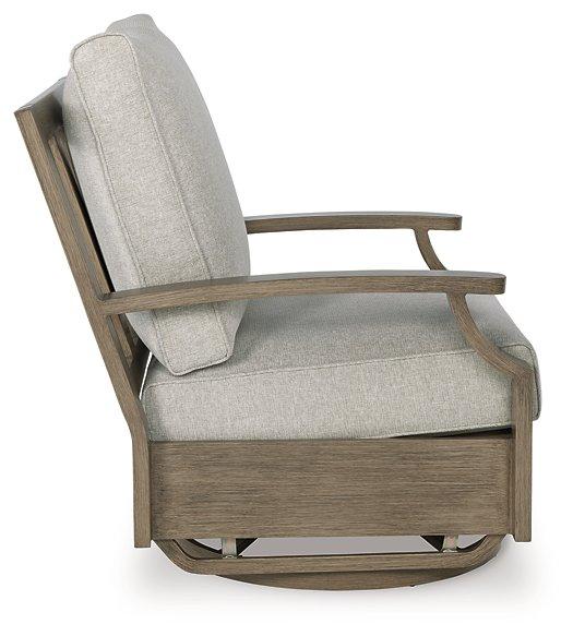 Rainier Ranch Outdoor Swivel Glider Chair with Cushion - Image 5