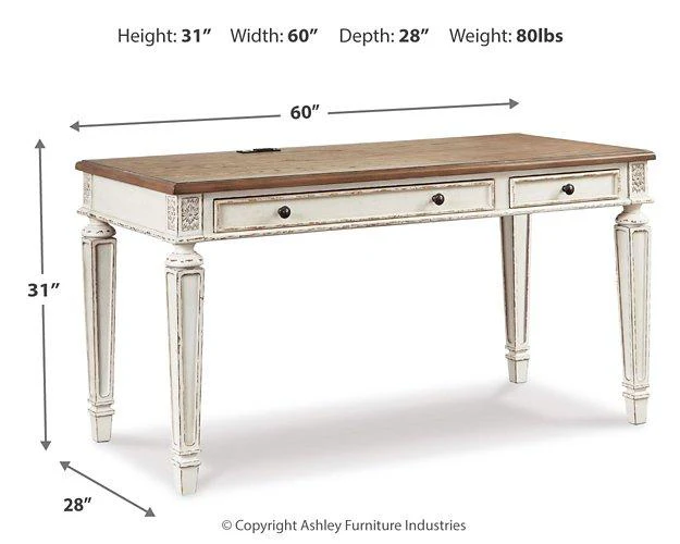 Realyn 2-Piece Home Office Desk - Image 8
