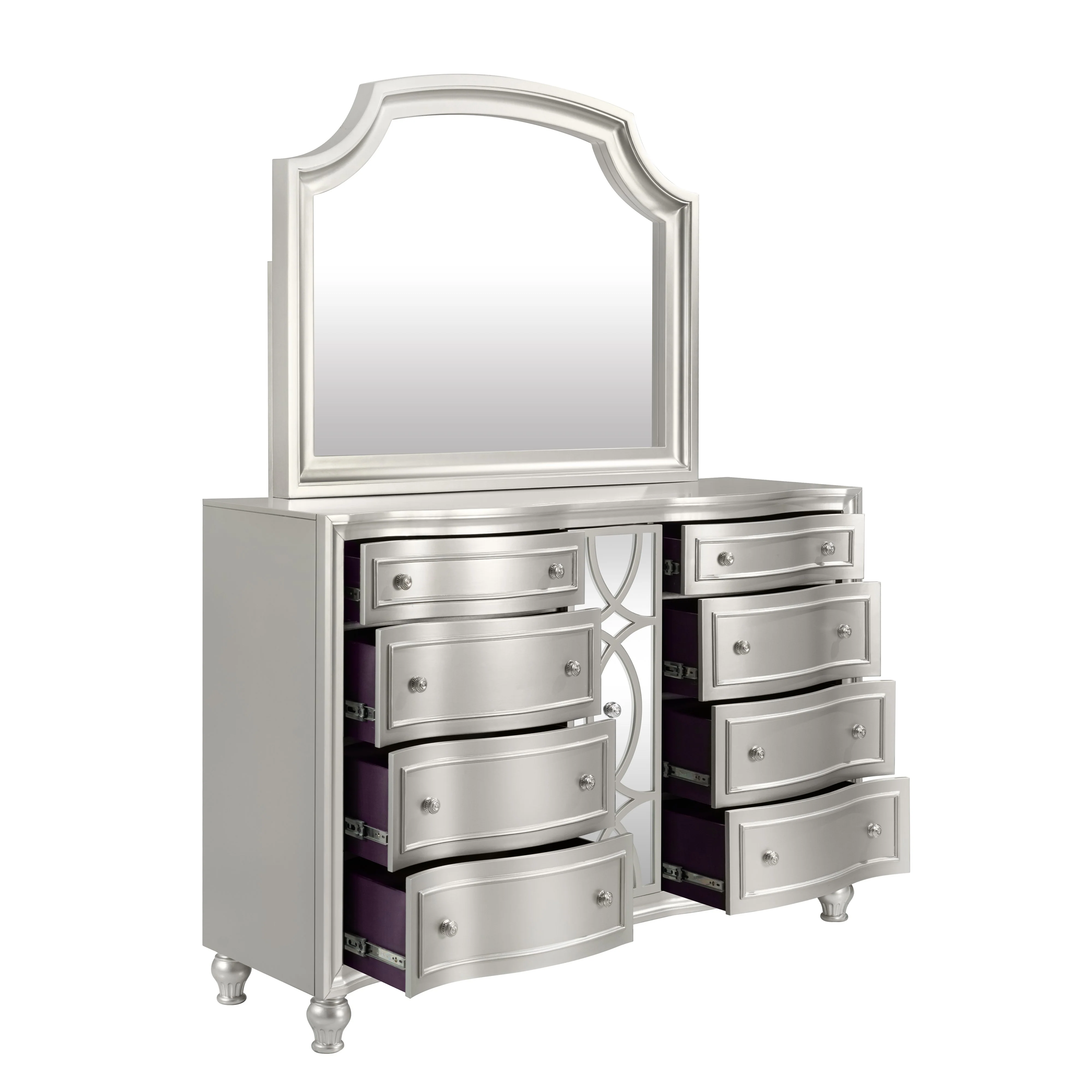 Reflections Dresser Mirror-Silver - Image 2