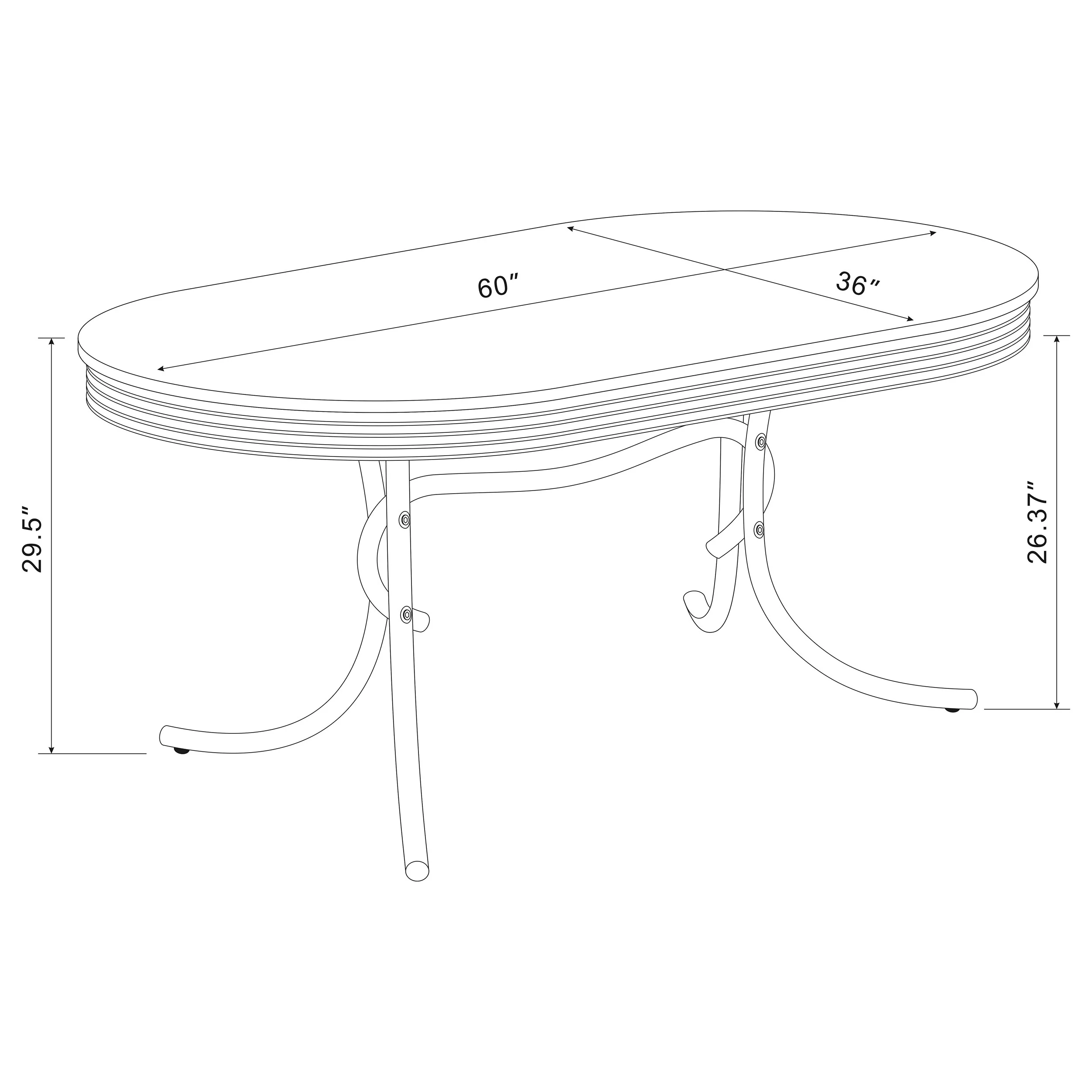 Retro Dining Table - Image 5