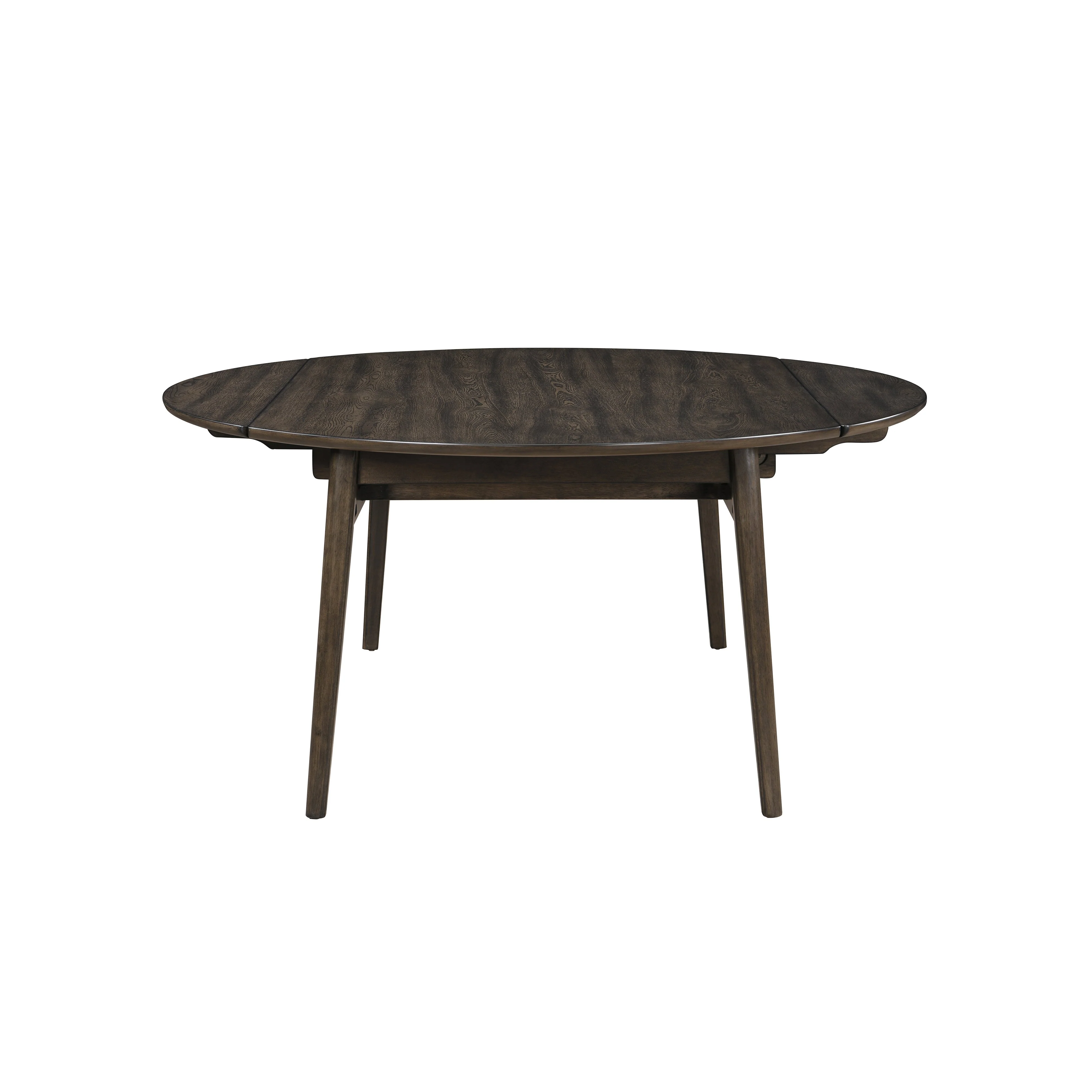 Rex 65" Round Table With Self Storing Leaves-Walnut - Image 3