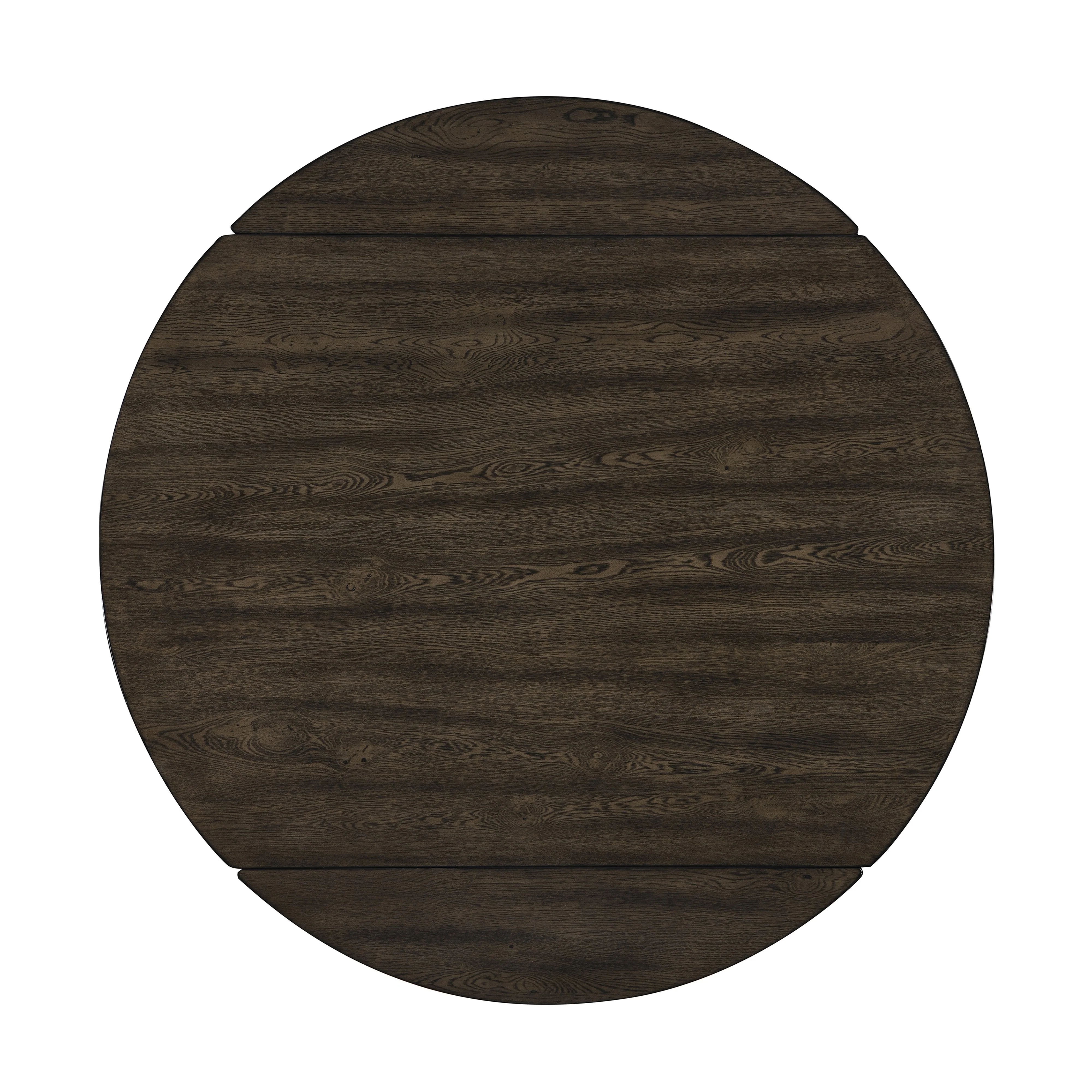 Rex 65" Round Table With Self Storing Leaves-Walnut - Image 5