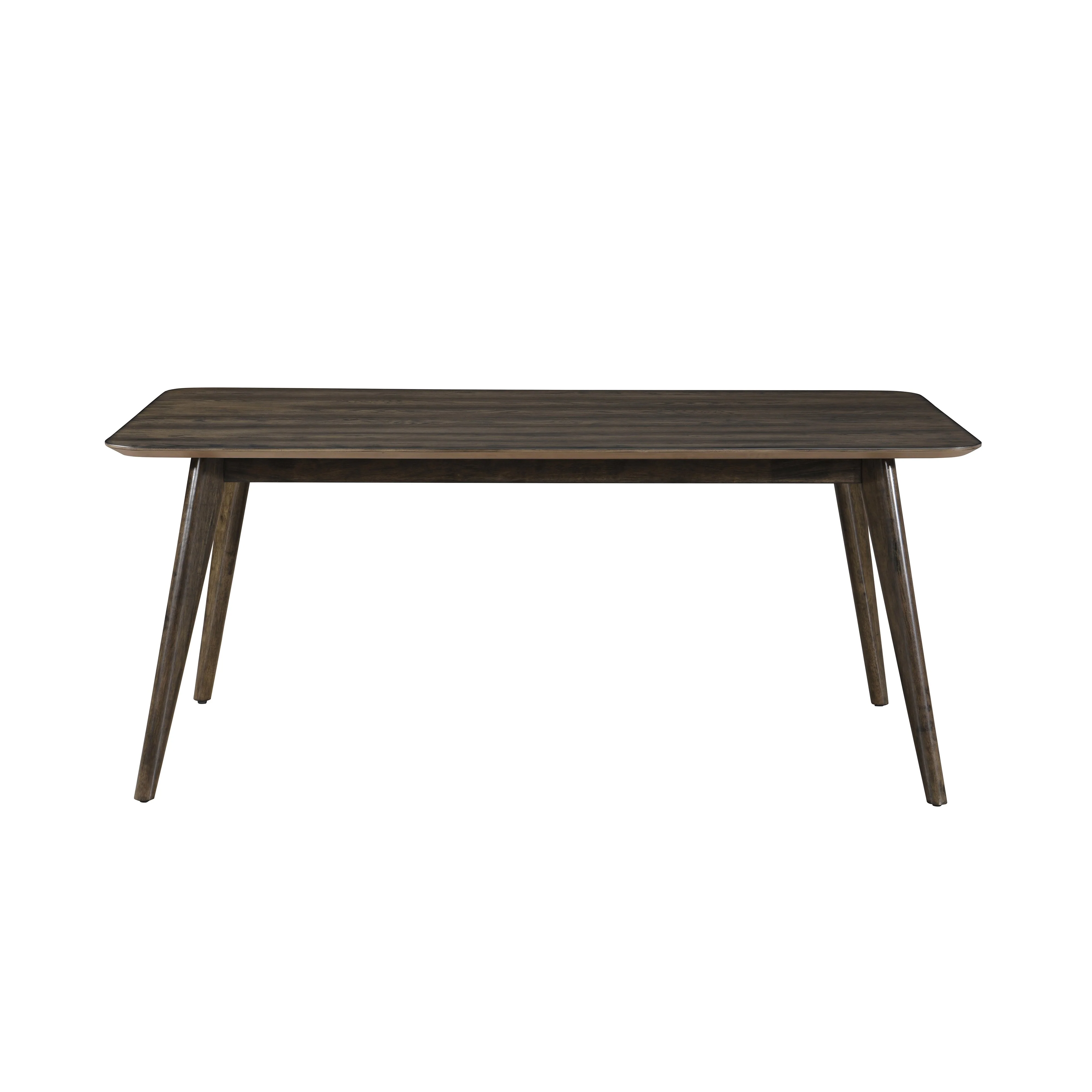 Rex 72" Fixed Top Rectangle Dining Table-Walnut - Image 2