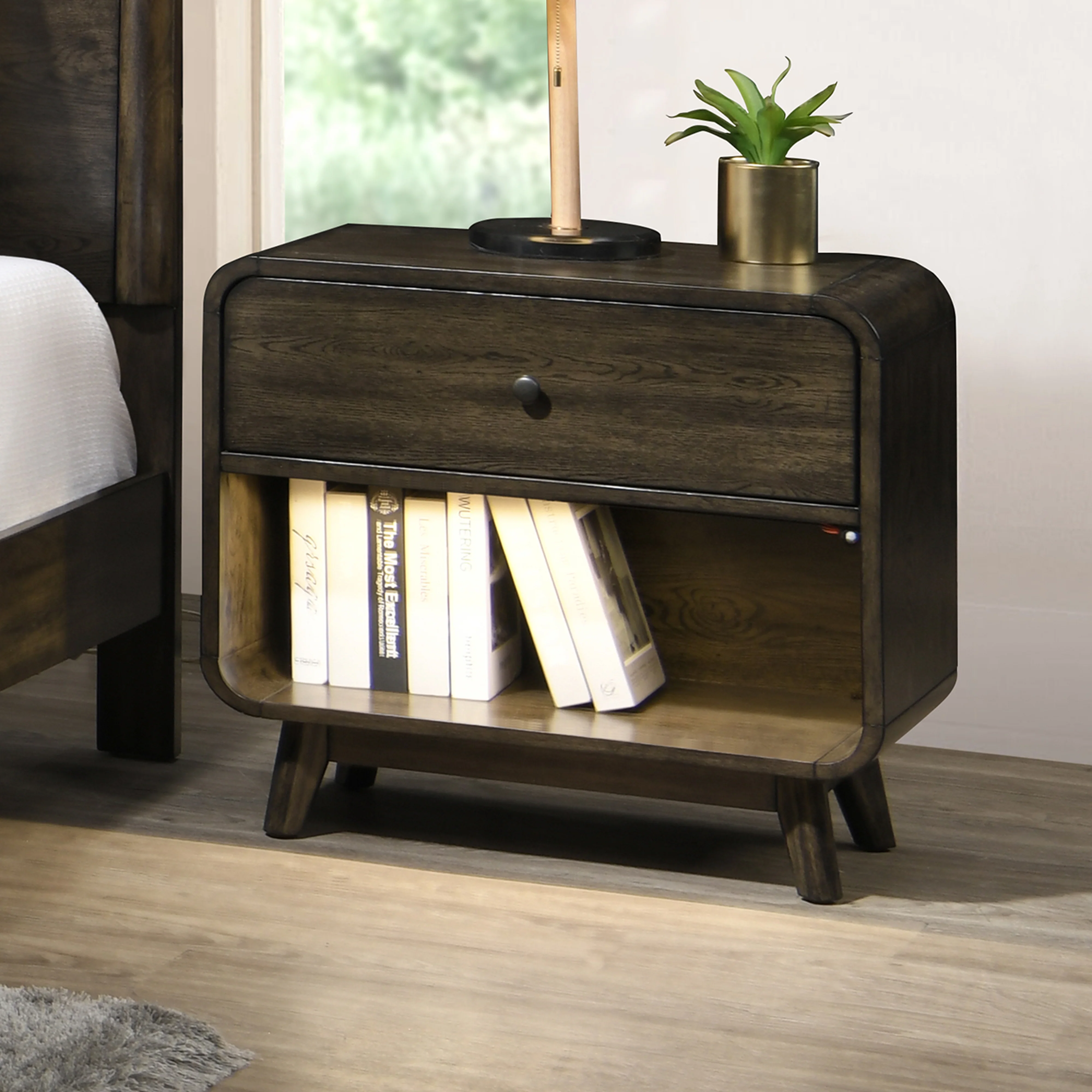Rex Nightstand- Walnut - Image 8