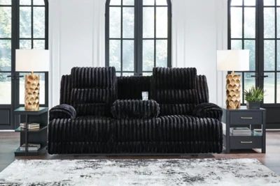 Rhine Falls Power Reclining Sofa with Drop Down Table - Image 8