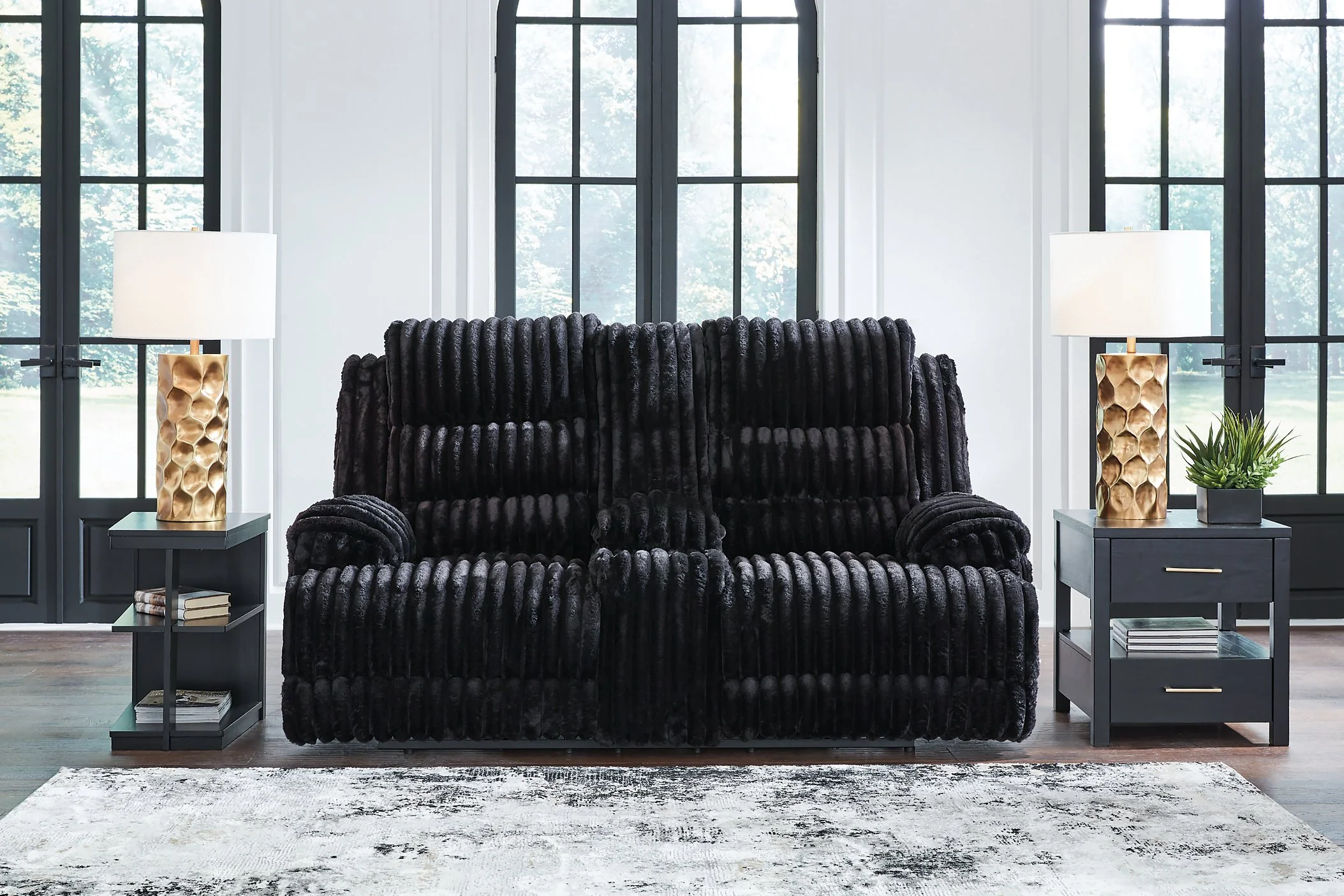 Rhine Falls Reclining Loveseat with Console - Image 2