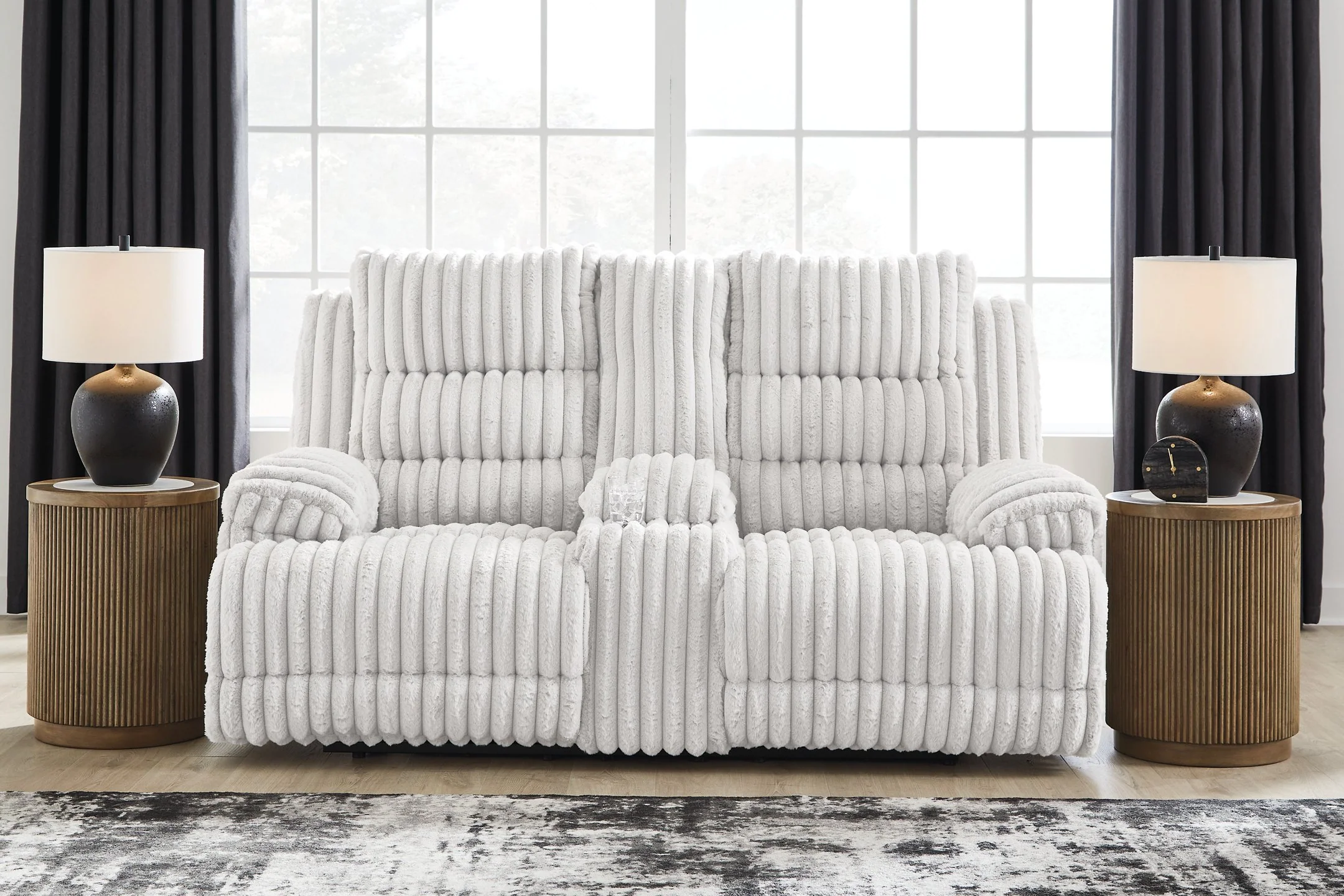 Rhines Falls Power Reclining Loveseat with Console - Image 2