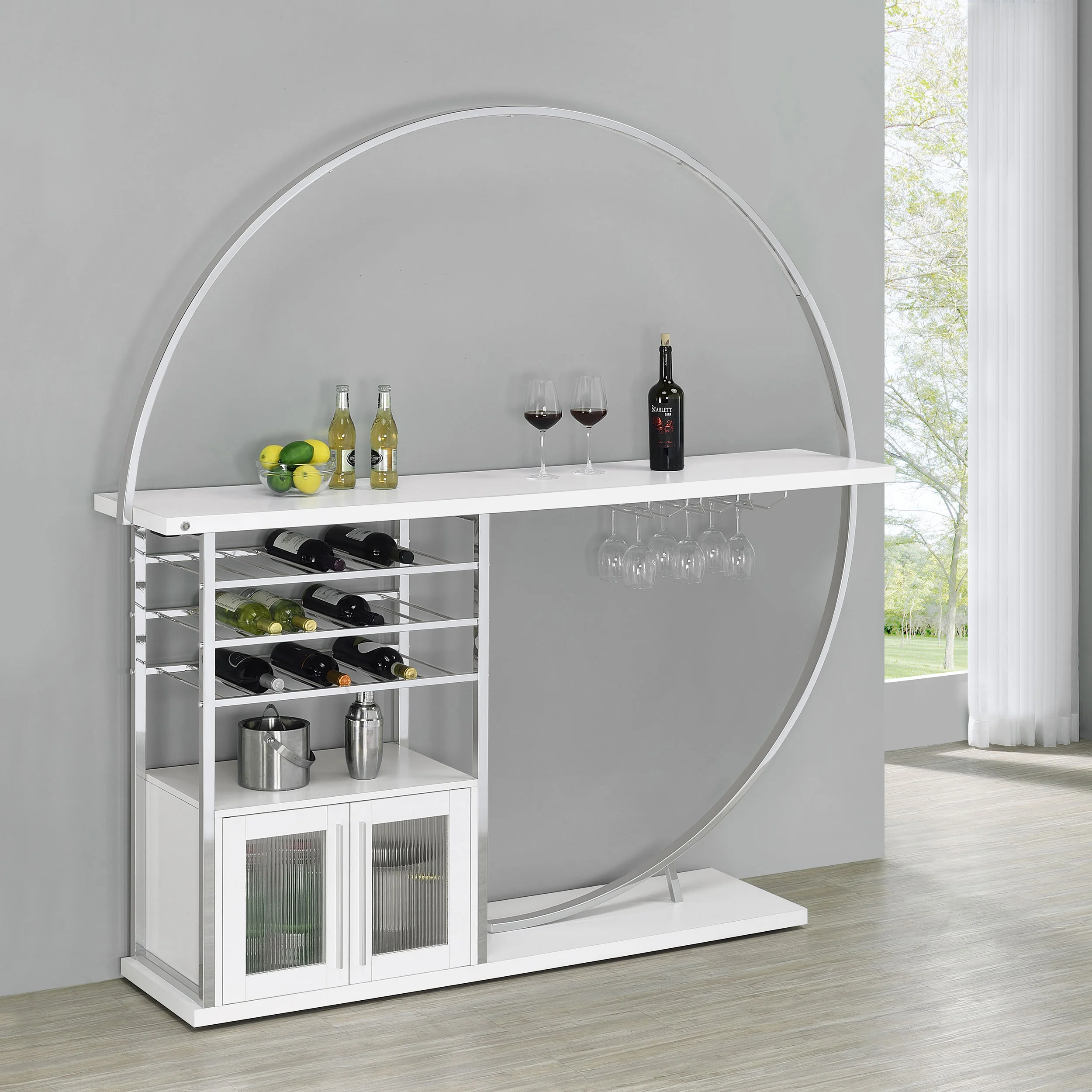 Risley Wine Cabinet with LED Lighting - Image 2