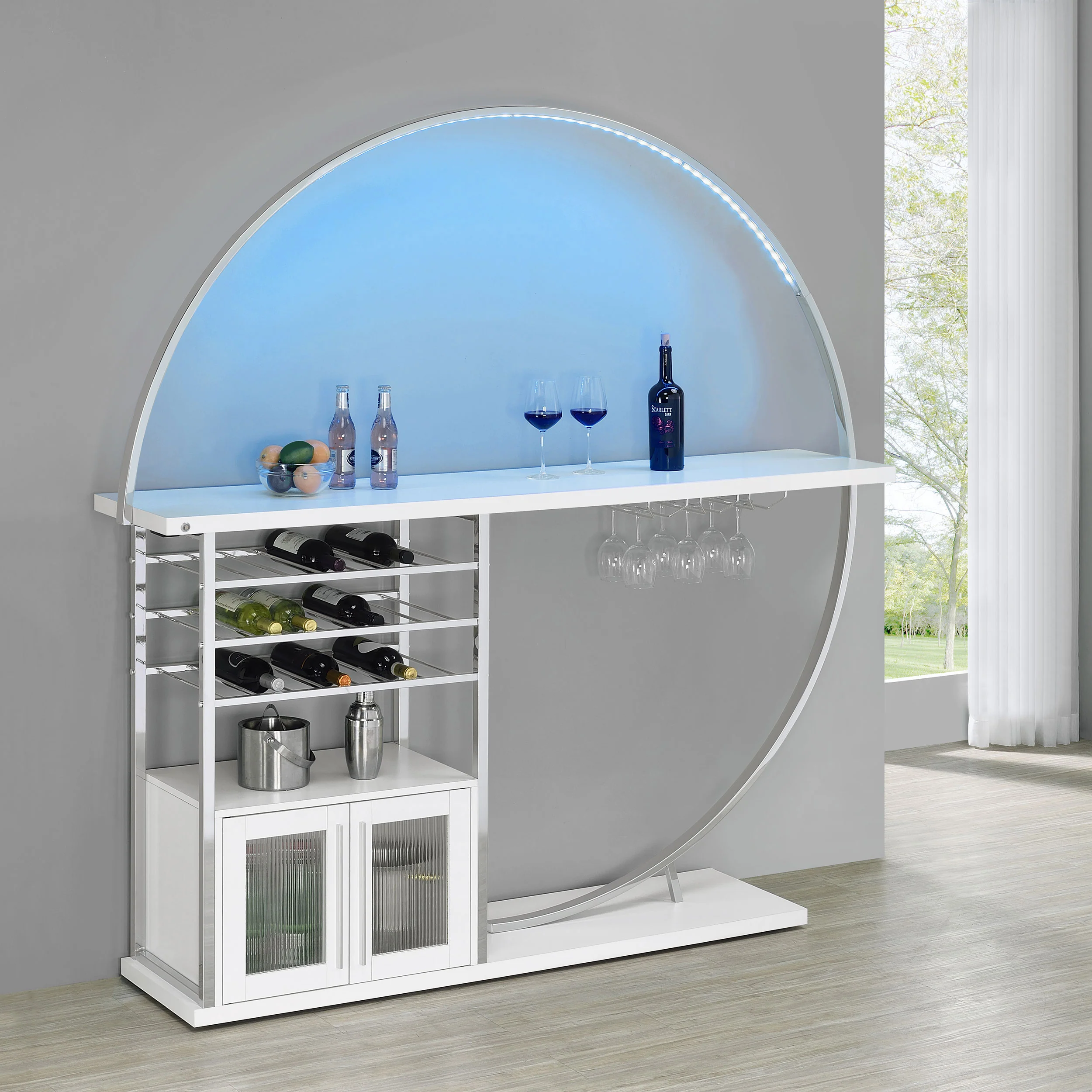 Risley Wine Cabinet with LED Lighting - Image 3