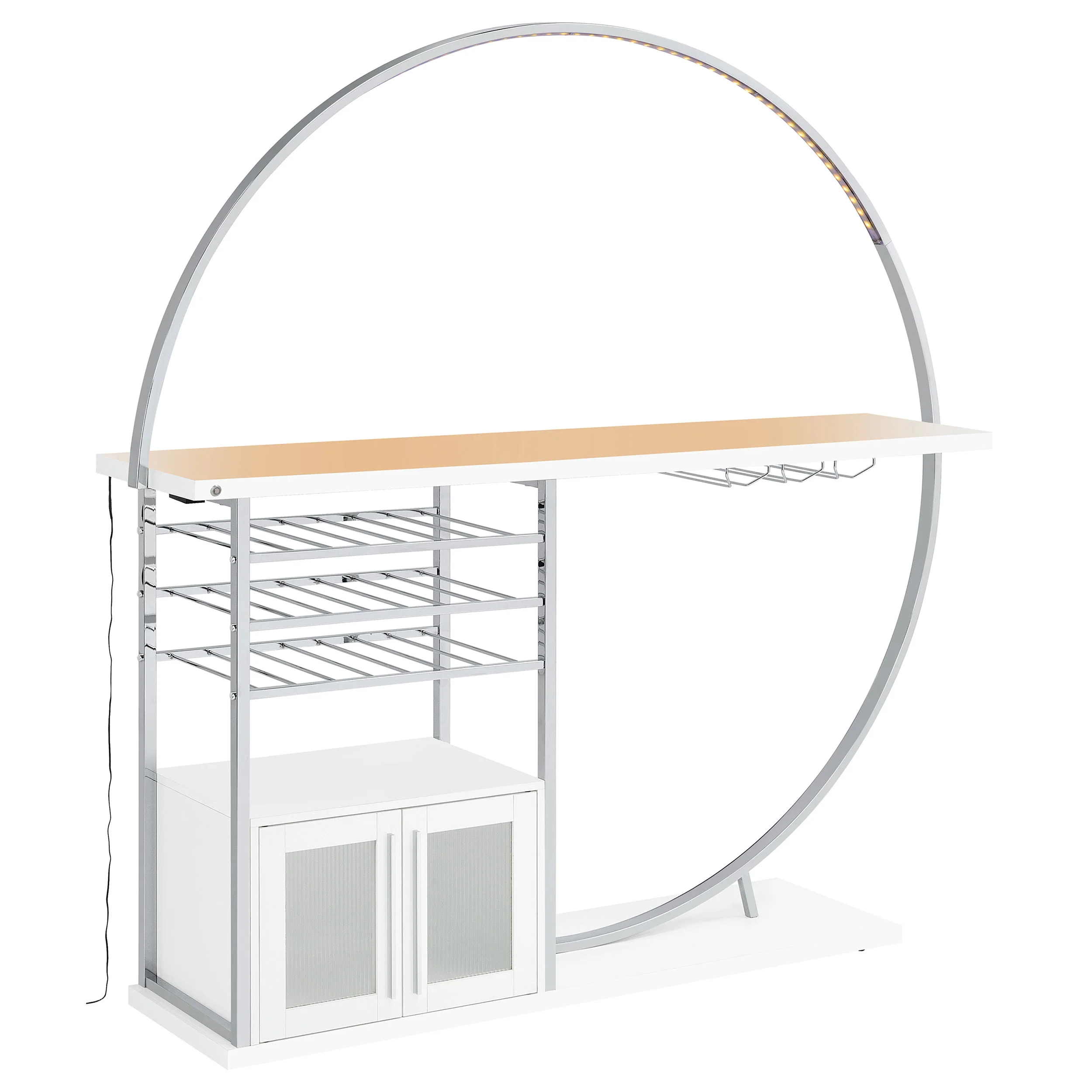 Risley Wine Cabinet with LED Lighting - Image 5