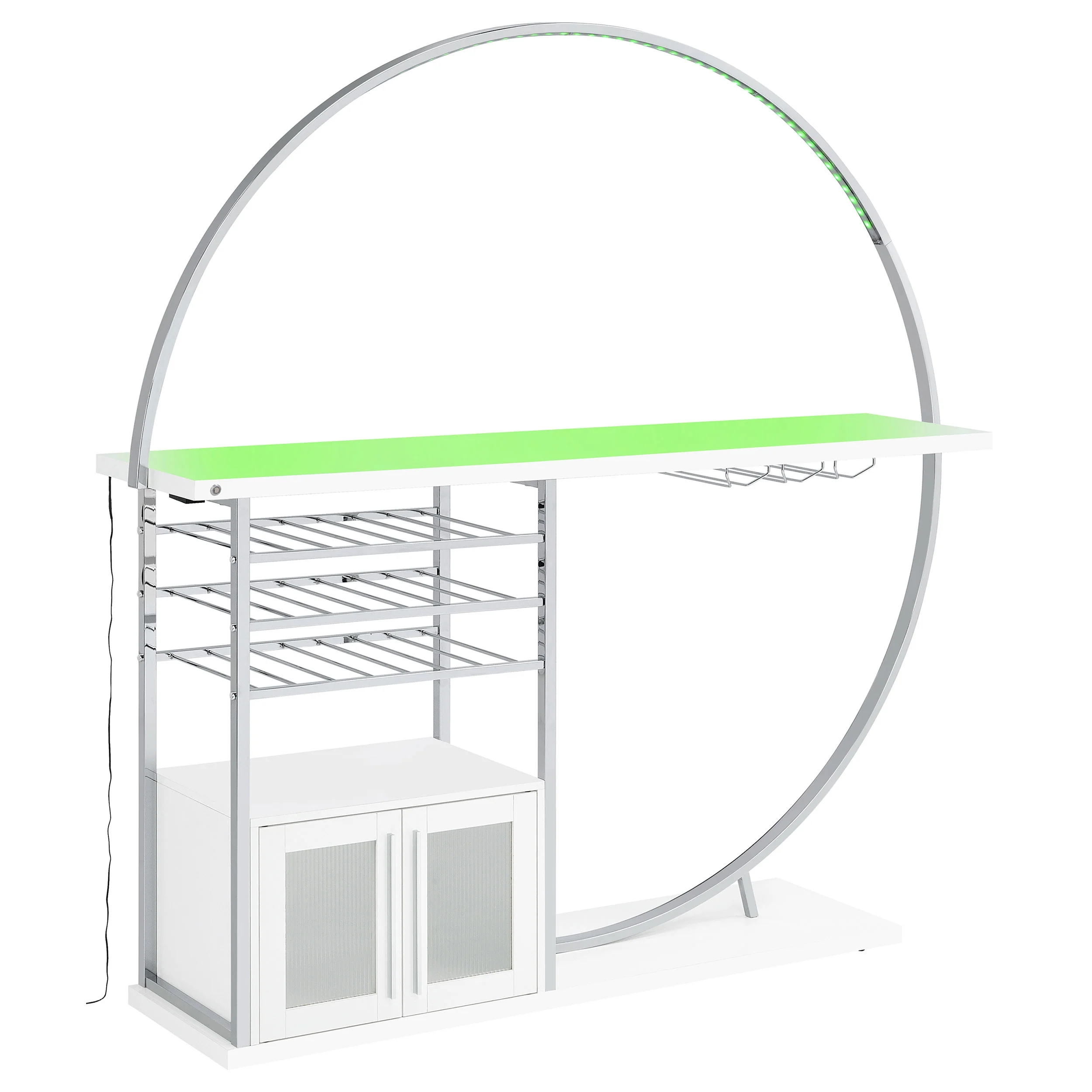 Risley Wine Cabinet with LED Lighting - Image 8