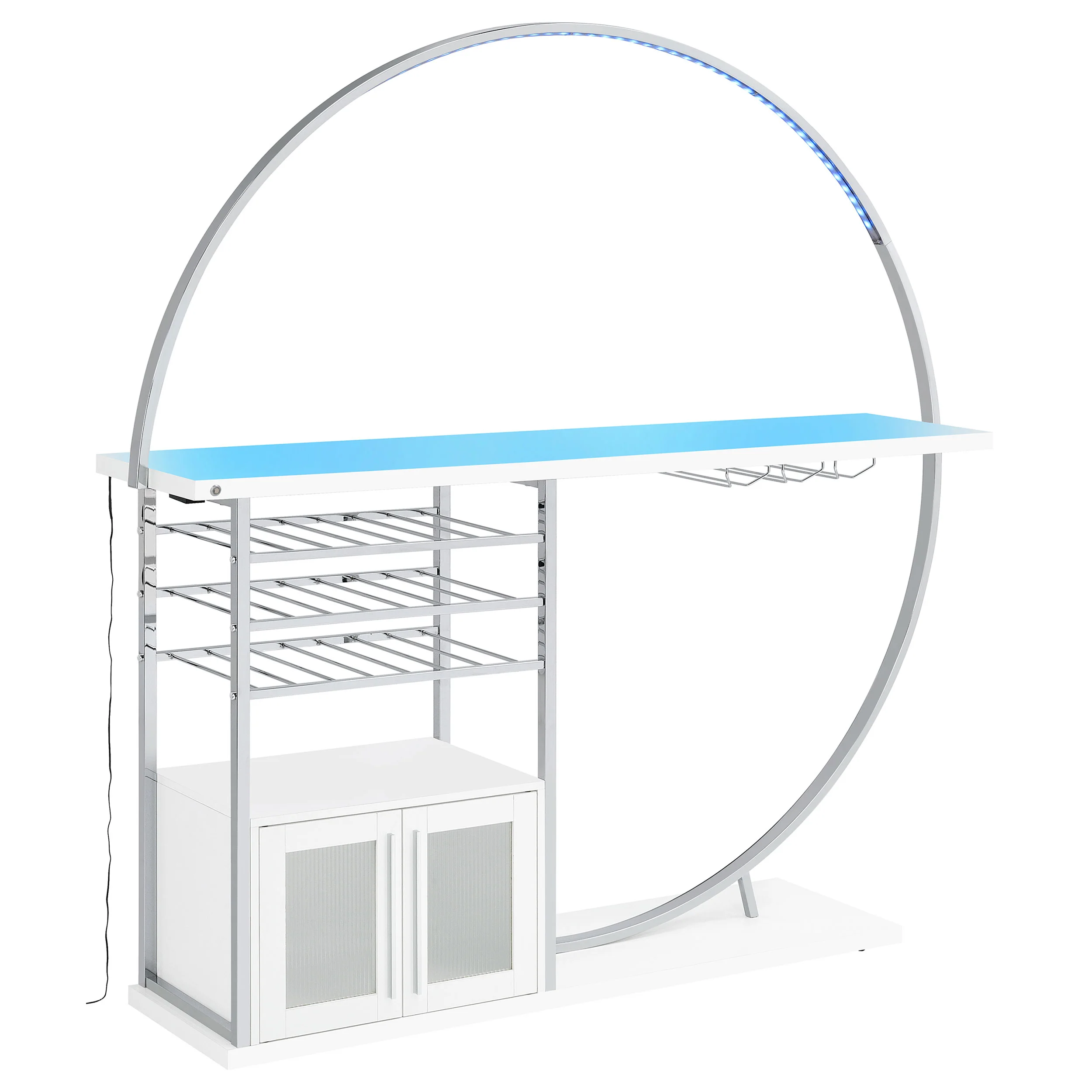 Risley Wine Cabinet with LED Lighting - Image 9