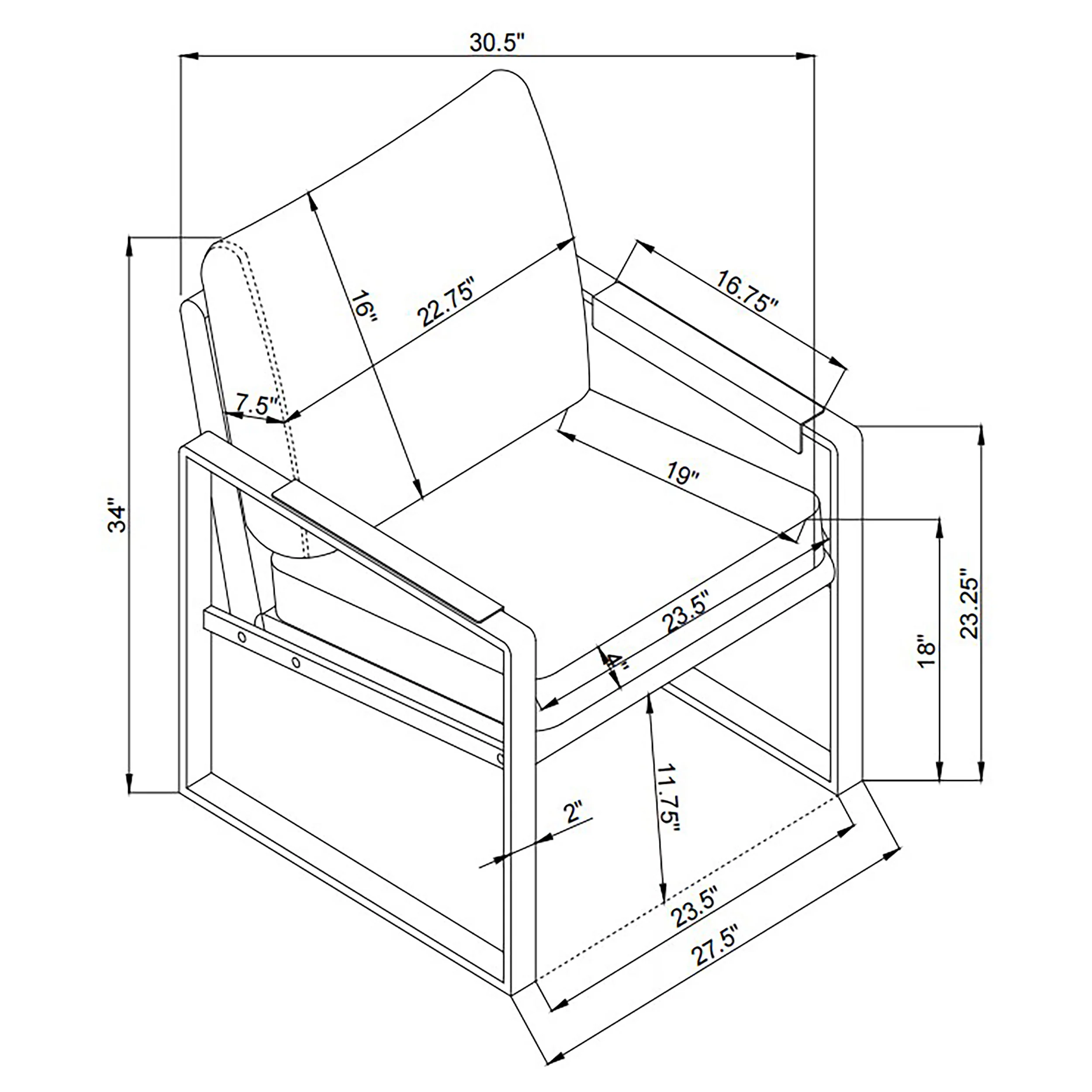 Rosalind Accent Chair - Image 10