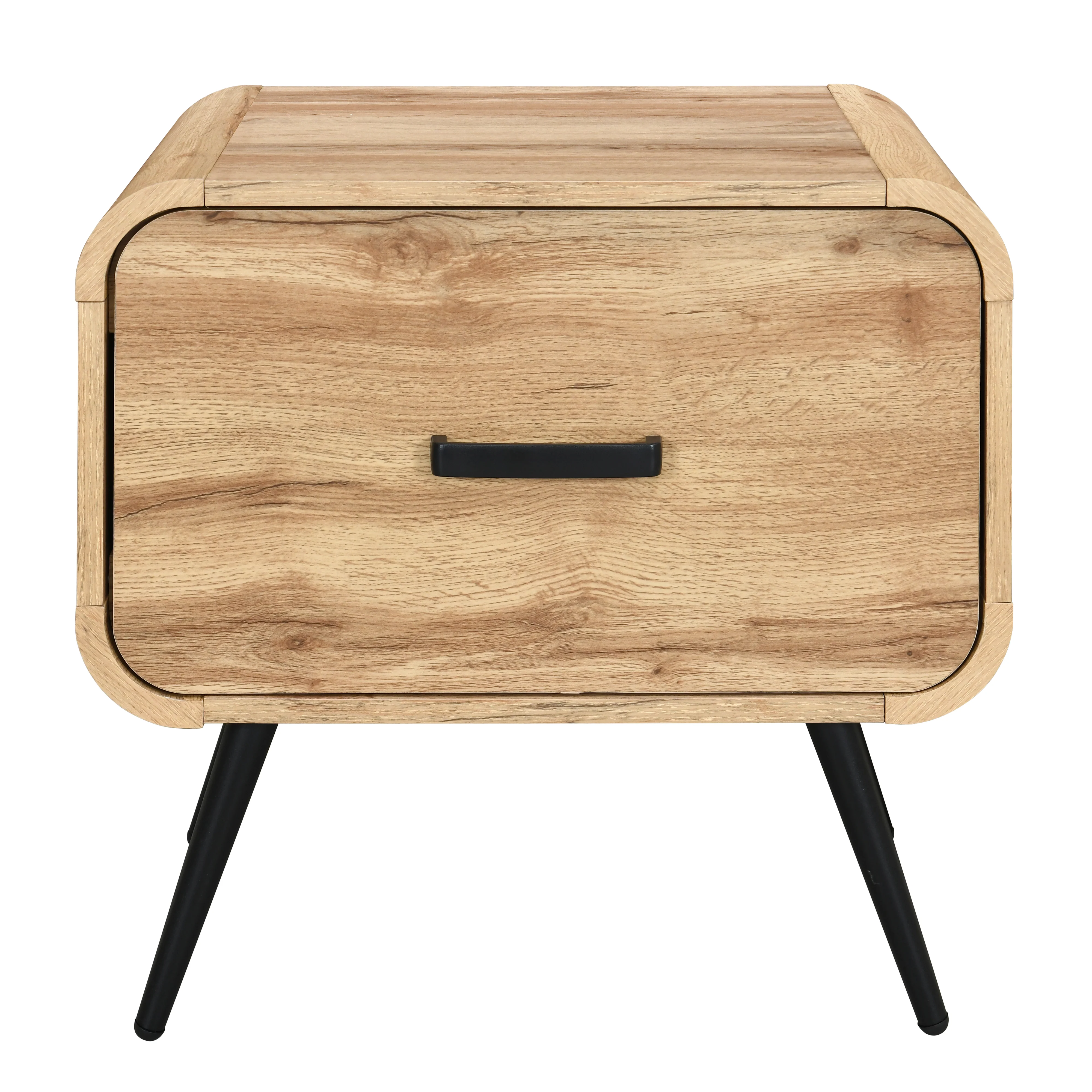 Rowan One Drawer End Table/Bedside Table-Natural - Image 2