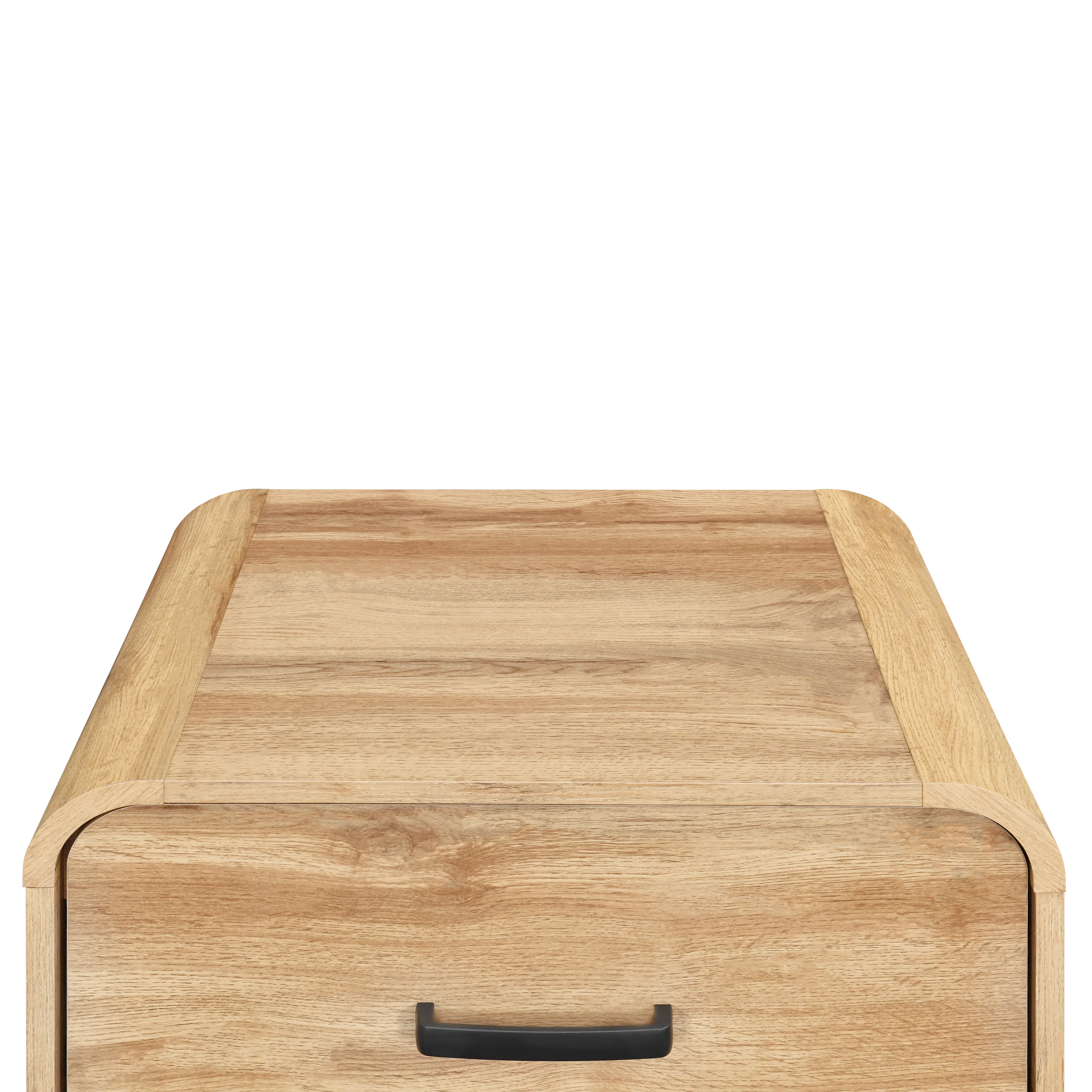 Rowan One Drawer End Table/Bedside Table-Natural - Image 8