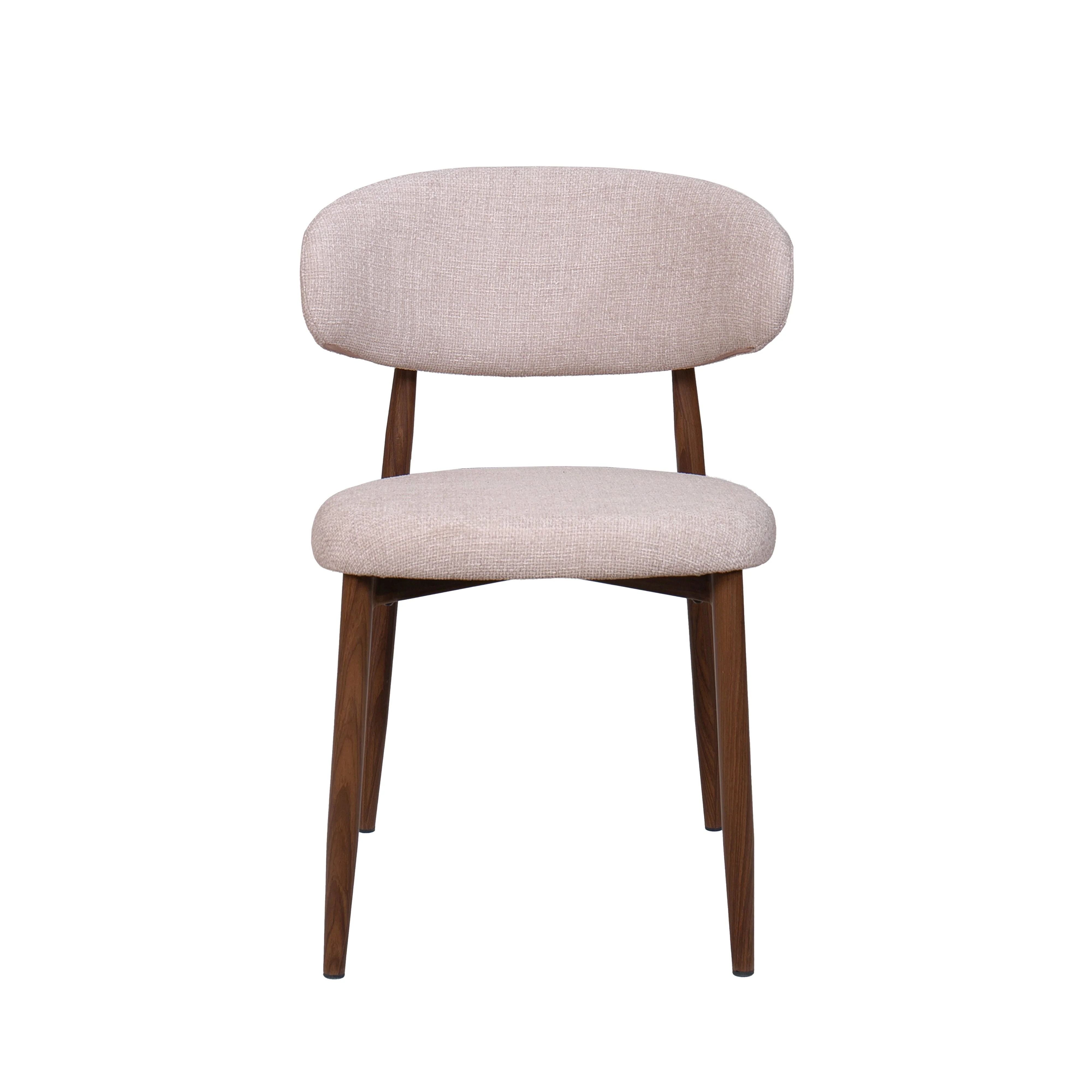 Royce Side Chair W/ Walnut Metal Frame -Toast (2 Per Carton) - Image 2