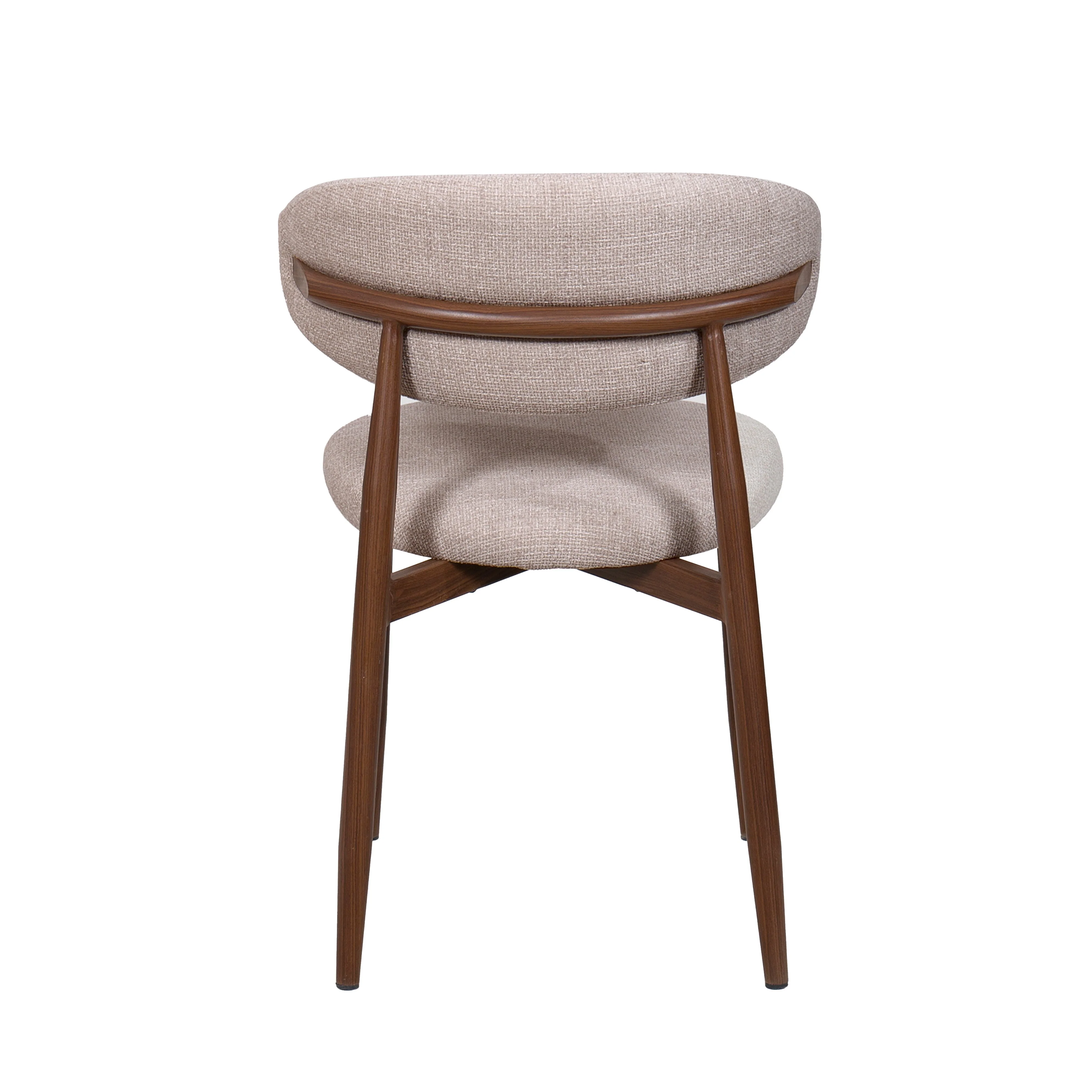 Royce Side Chair W/ Walnut Metal Frame -Toast (2 Per Carton) - Image 5