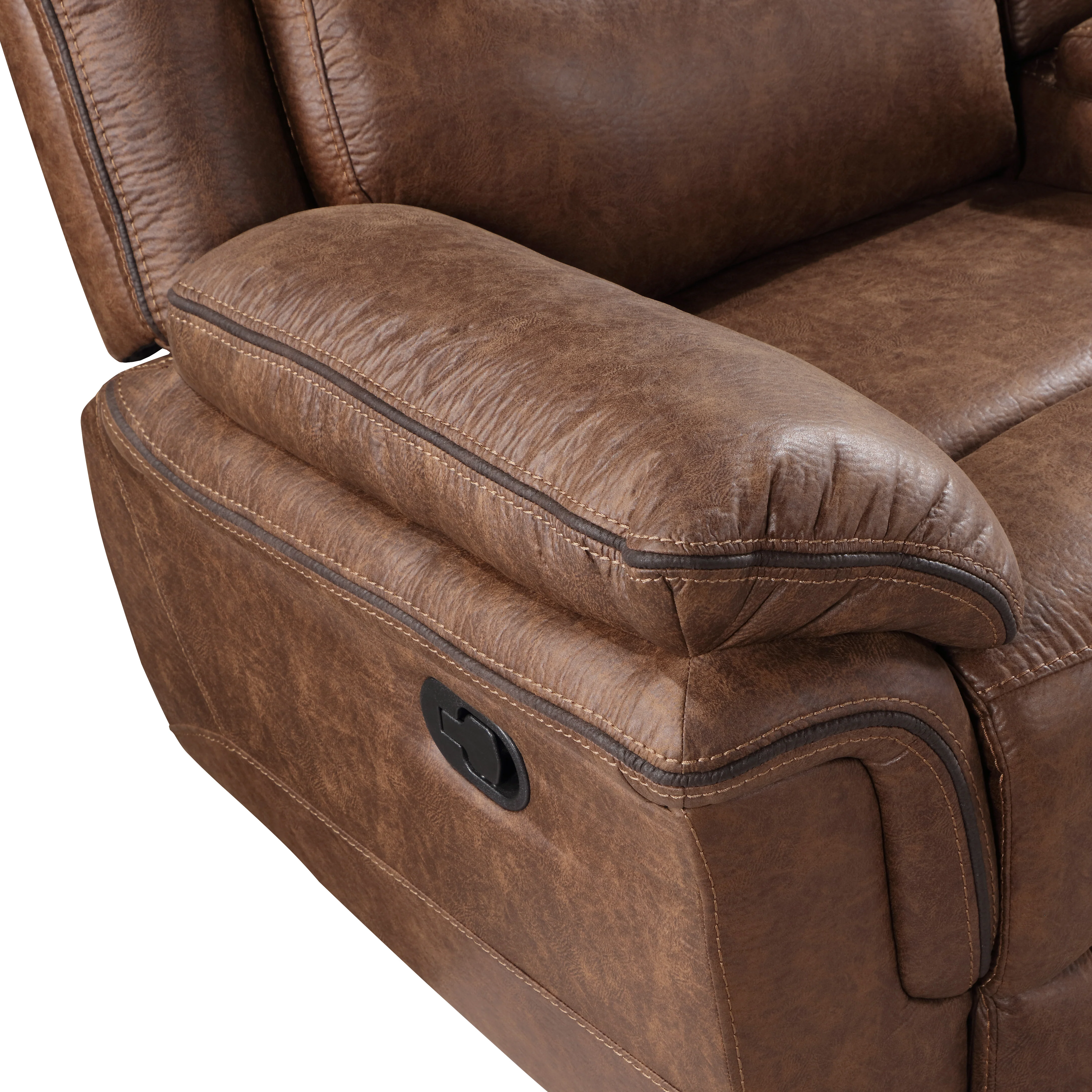 Ryland Glider Recliner- Brown - Image 4