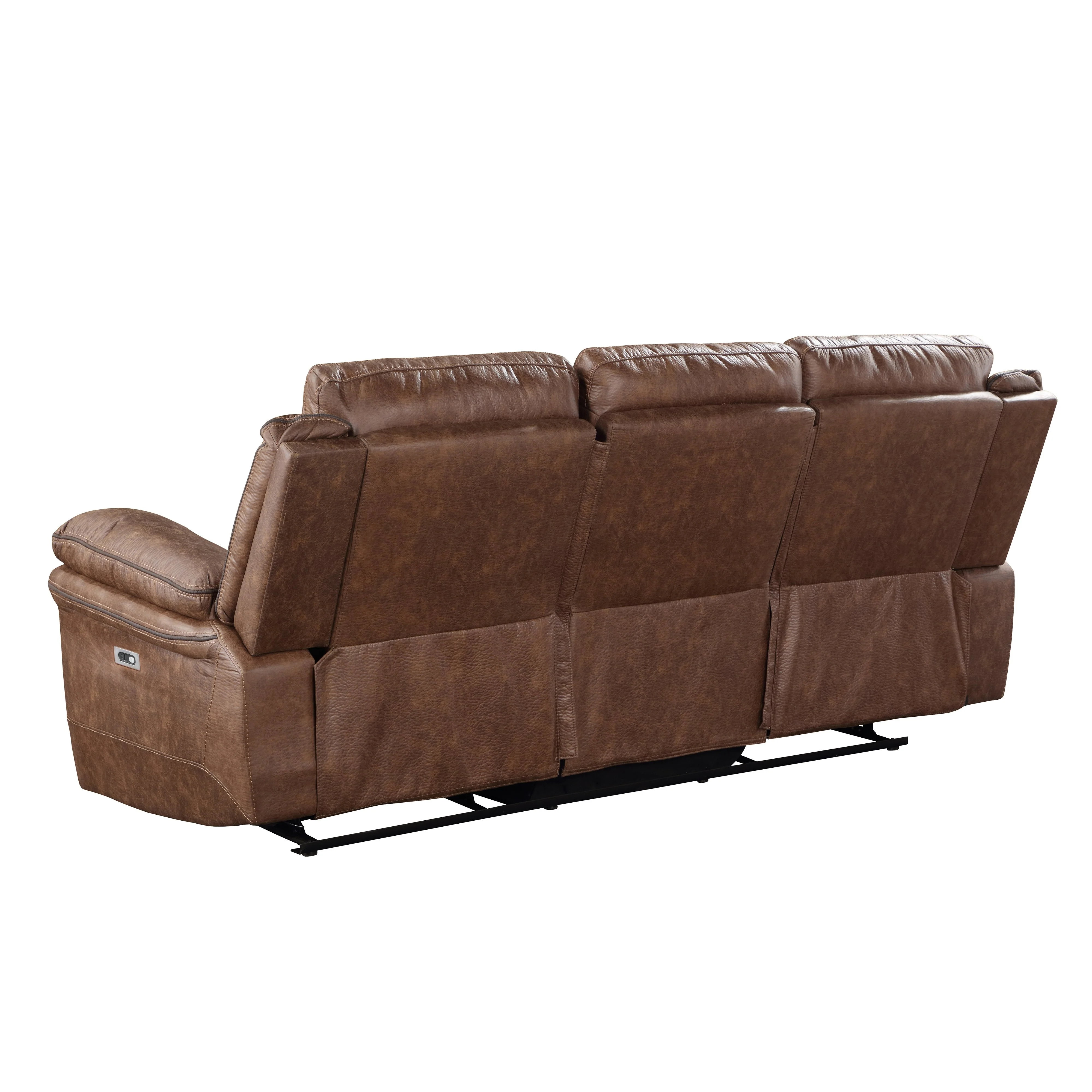 Ryland Sofa W/Pwr Fr- Brown - Image 5