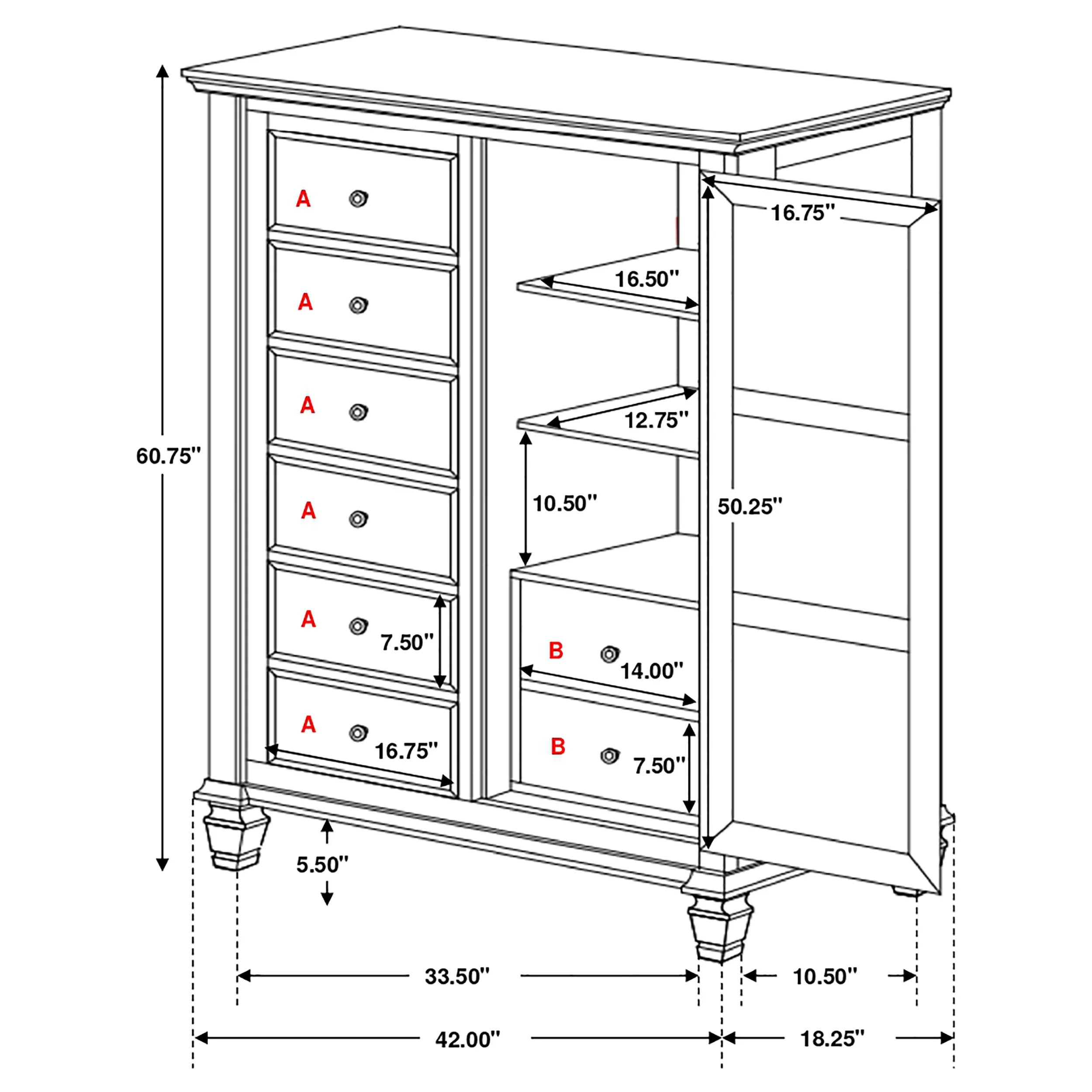 Sandy Beach Door Chest - Image 11