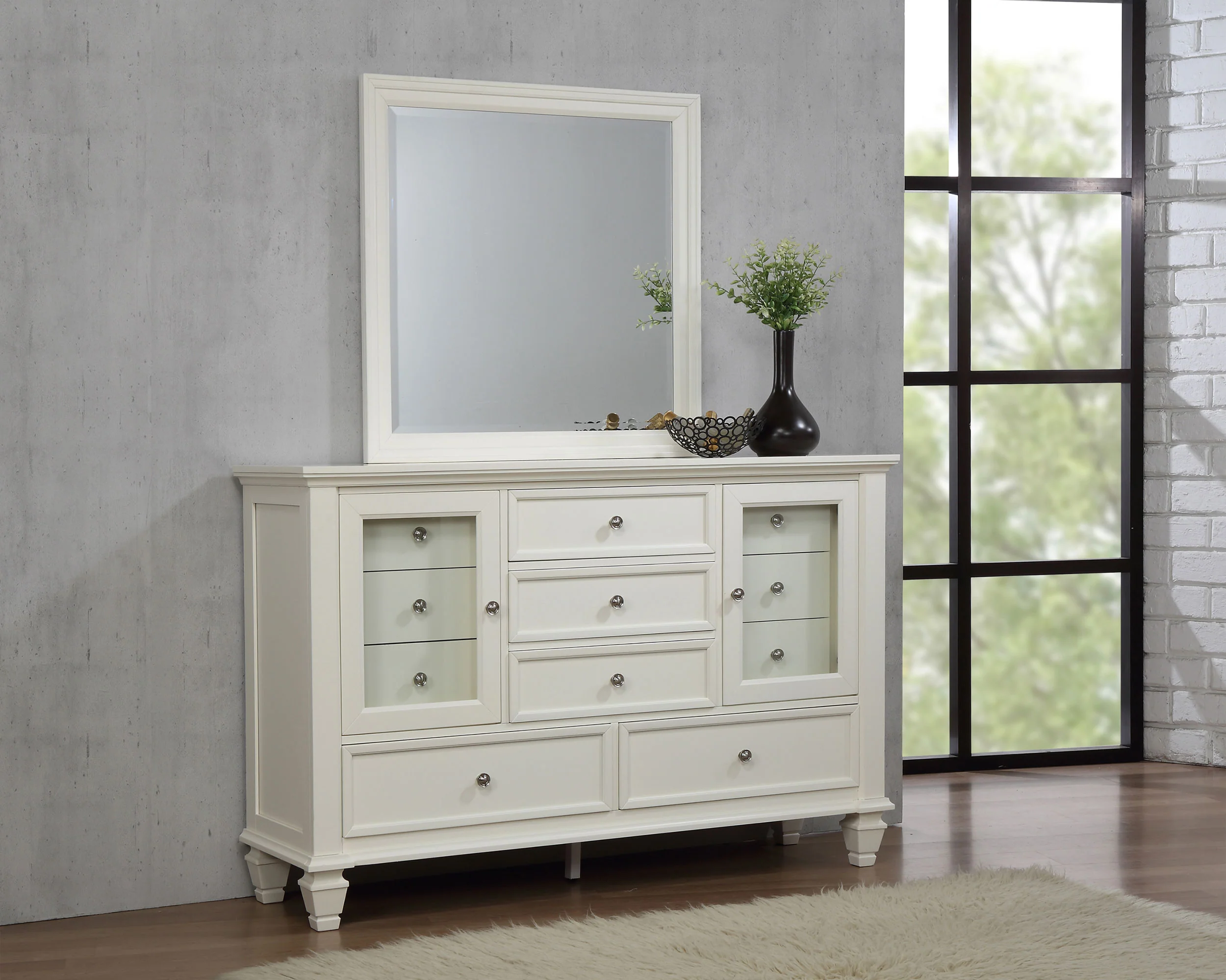 Sandy Beach Dresser with Mirror - Image 2