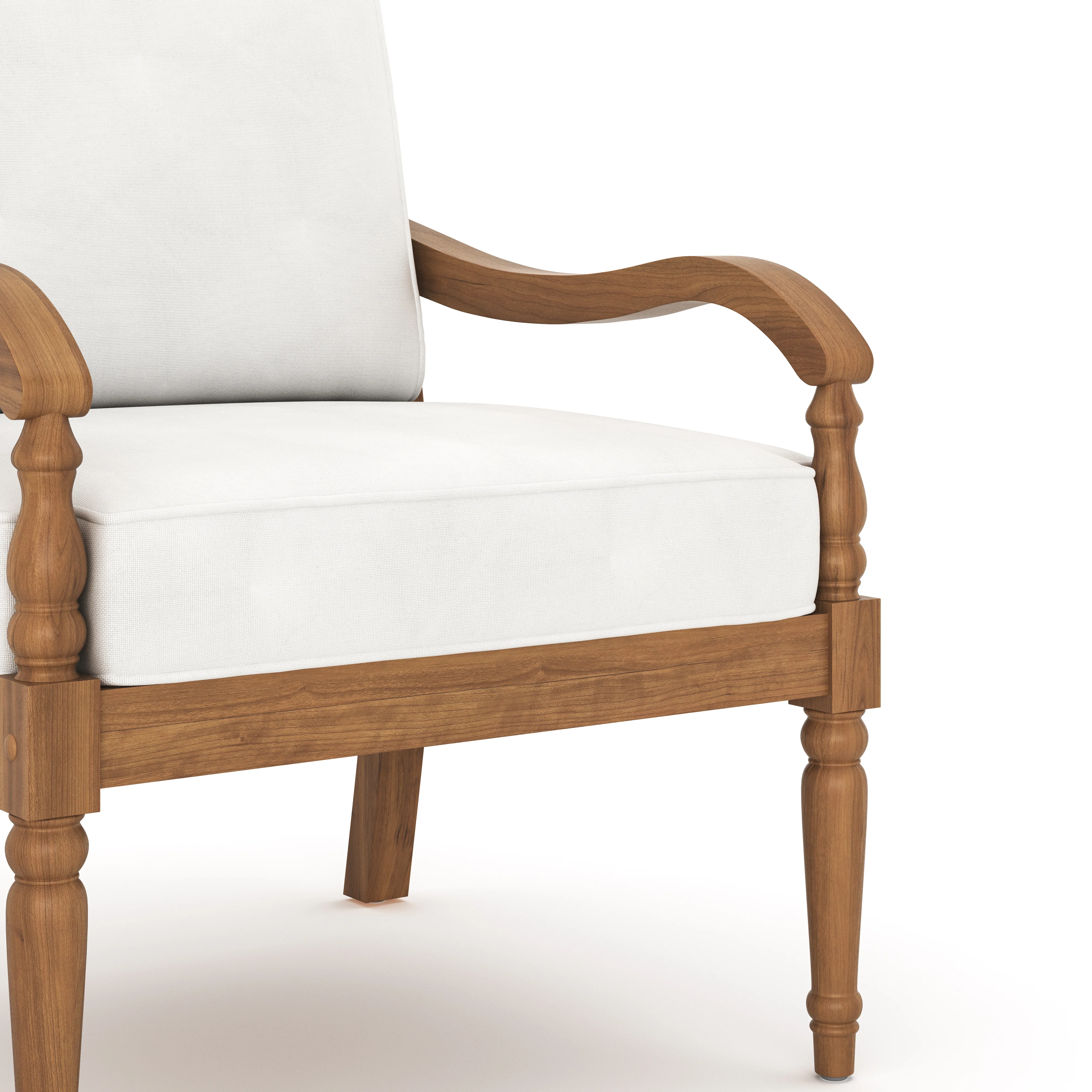 Savannah Club Chair (2 Per Carton) -White Linen - Image 3