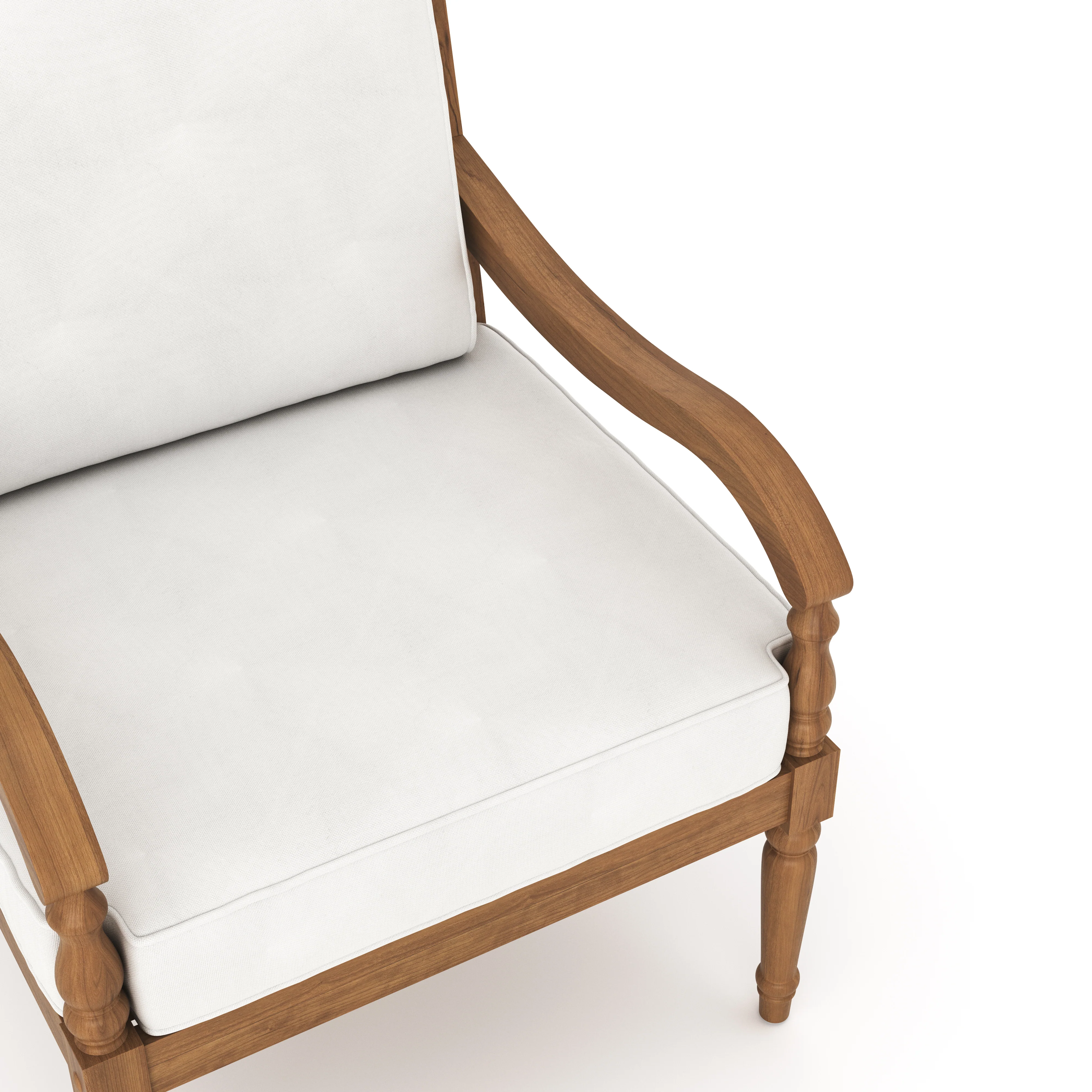 Savannah Club Chair (2 Per Carton) -White Linen - Image 4