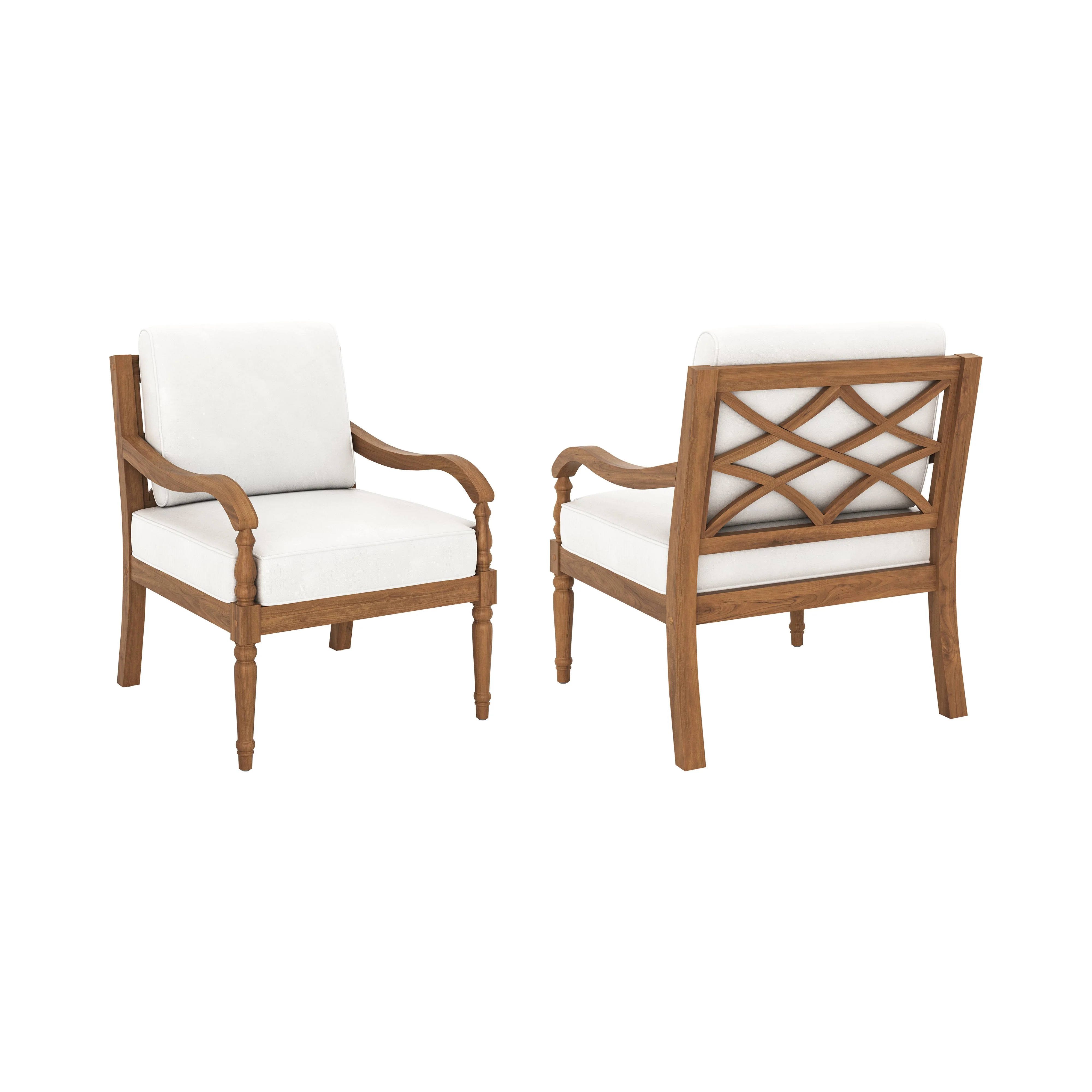 Savannah Club Chair (2 Per Carton) -White Linen - Image 5