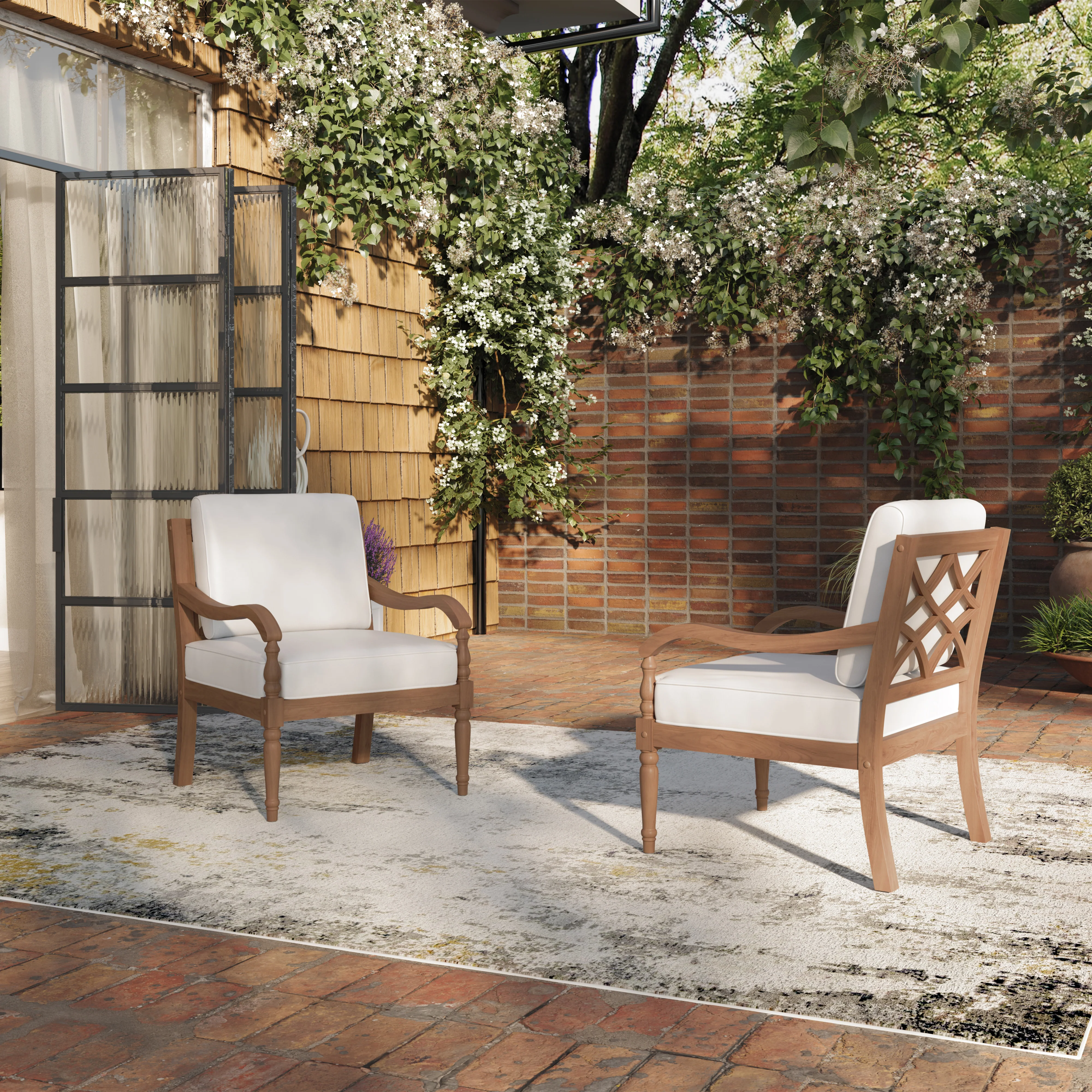 Savannah Club Chair (2 Per Carton) -White Linen - Image 6