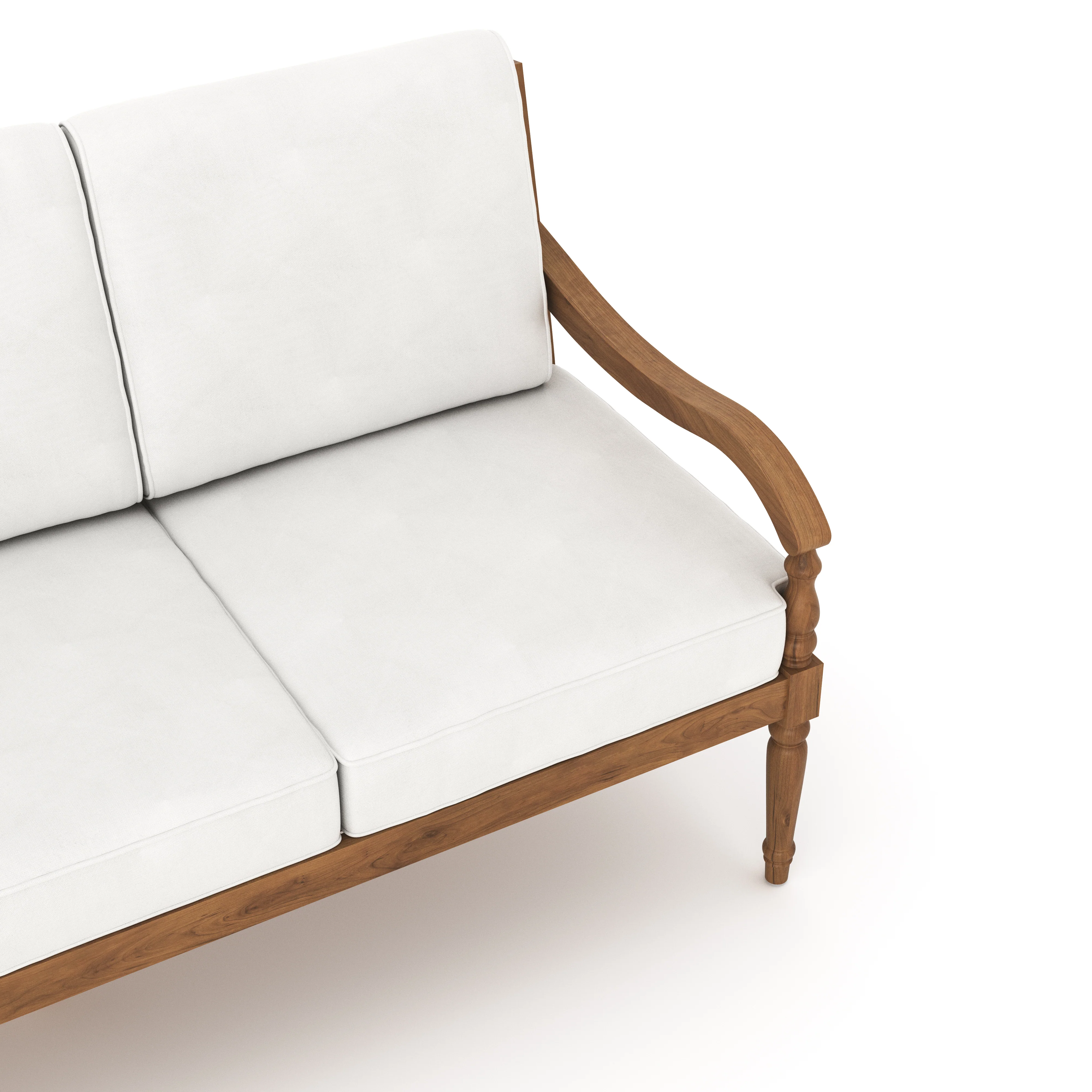 Savannah Sofa-White Linen - Image 4
