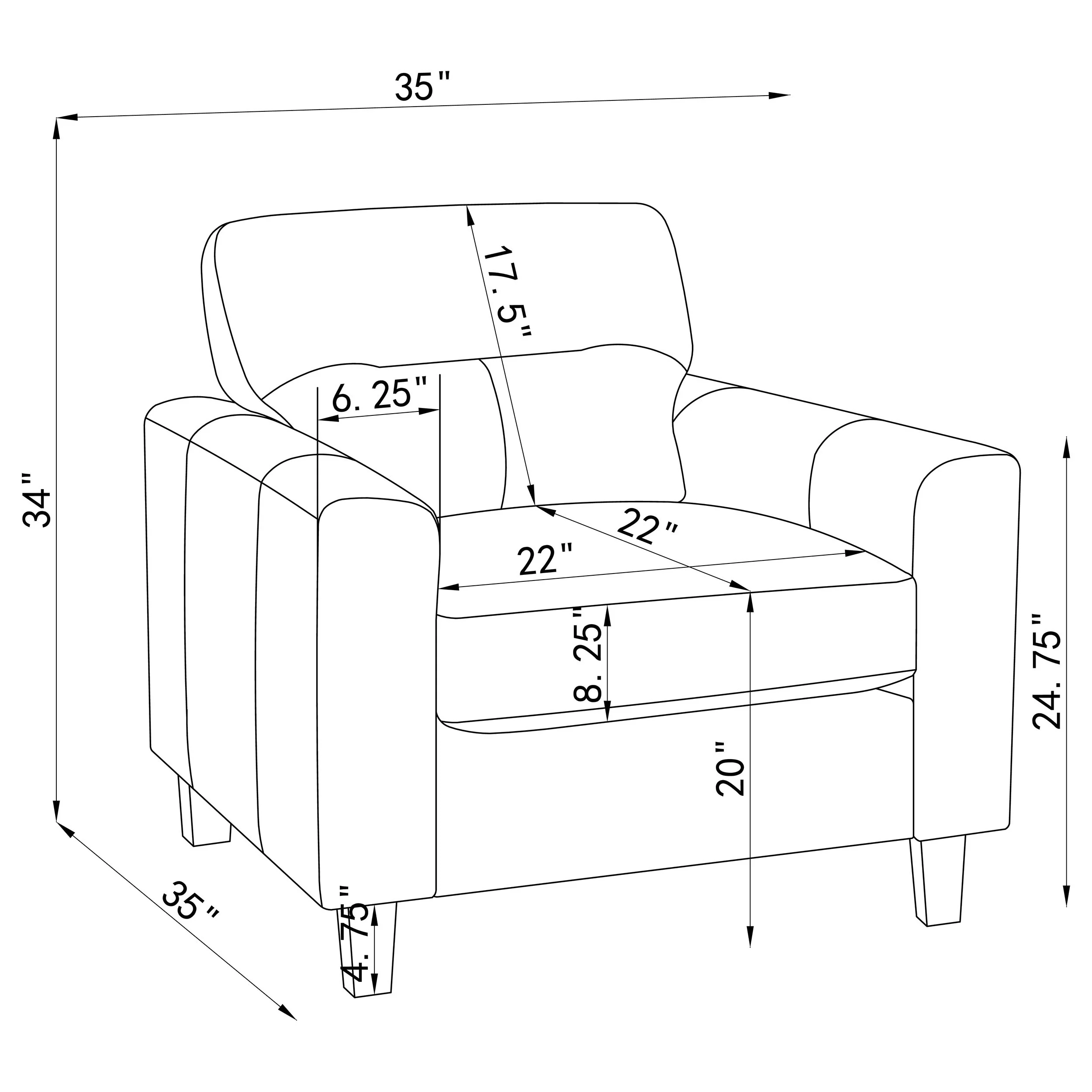 Scotland Accent Chair - Image 10