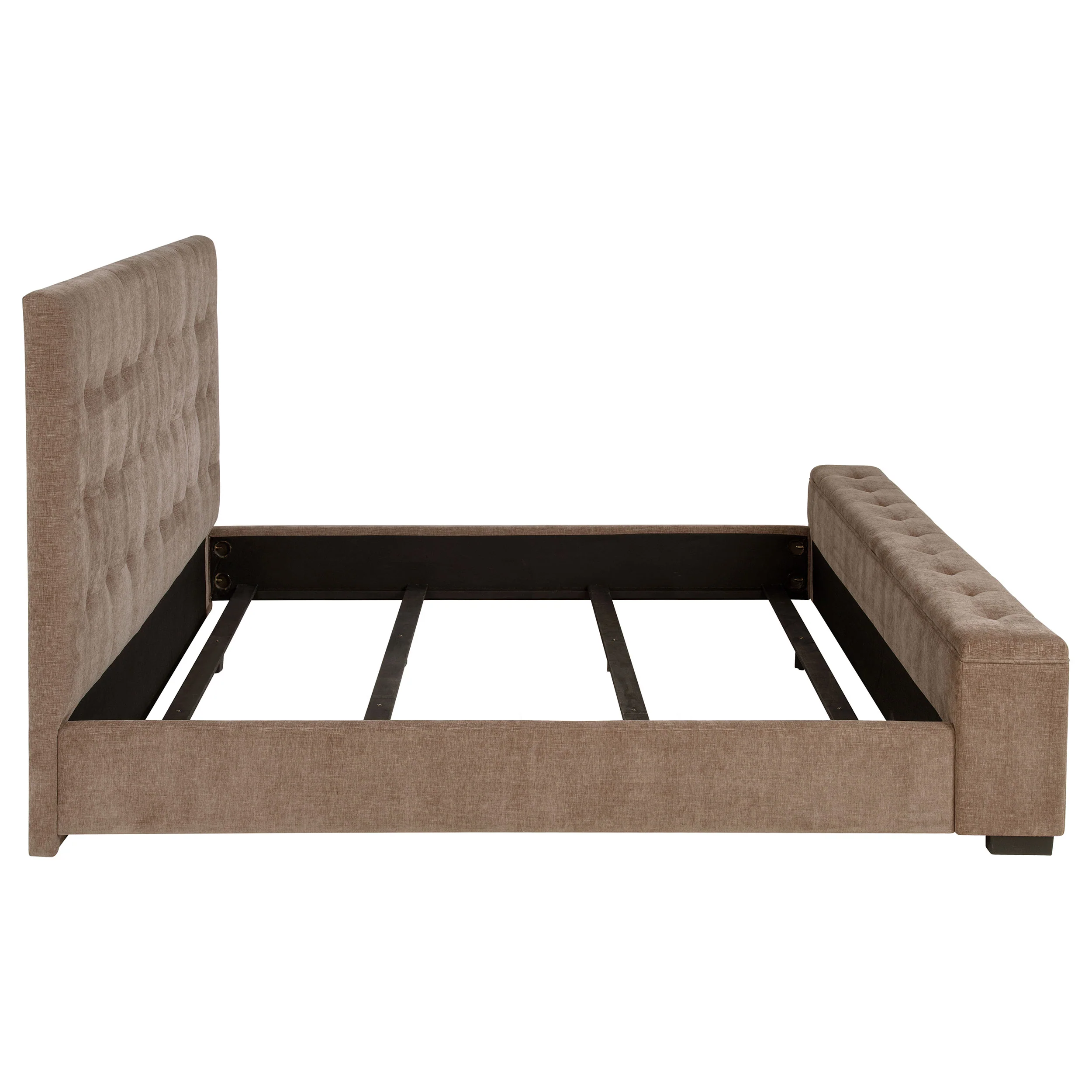 Senna Panel Bed with Bluetooth Speaker and Flame Visualizer - Image 18
