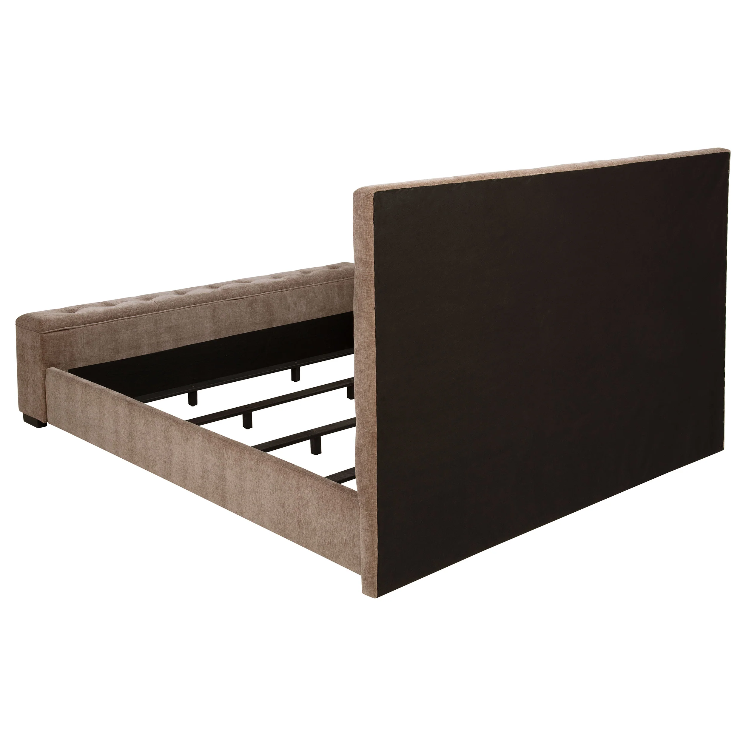Senna Panel Bed with Bluetooth Speaker and Flame Visualizer - Image 5