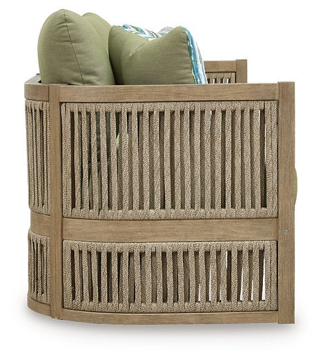 Serena Shores Outdoor Sofa with Cushion - Image 4