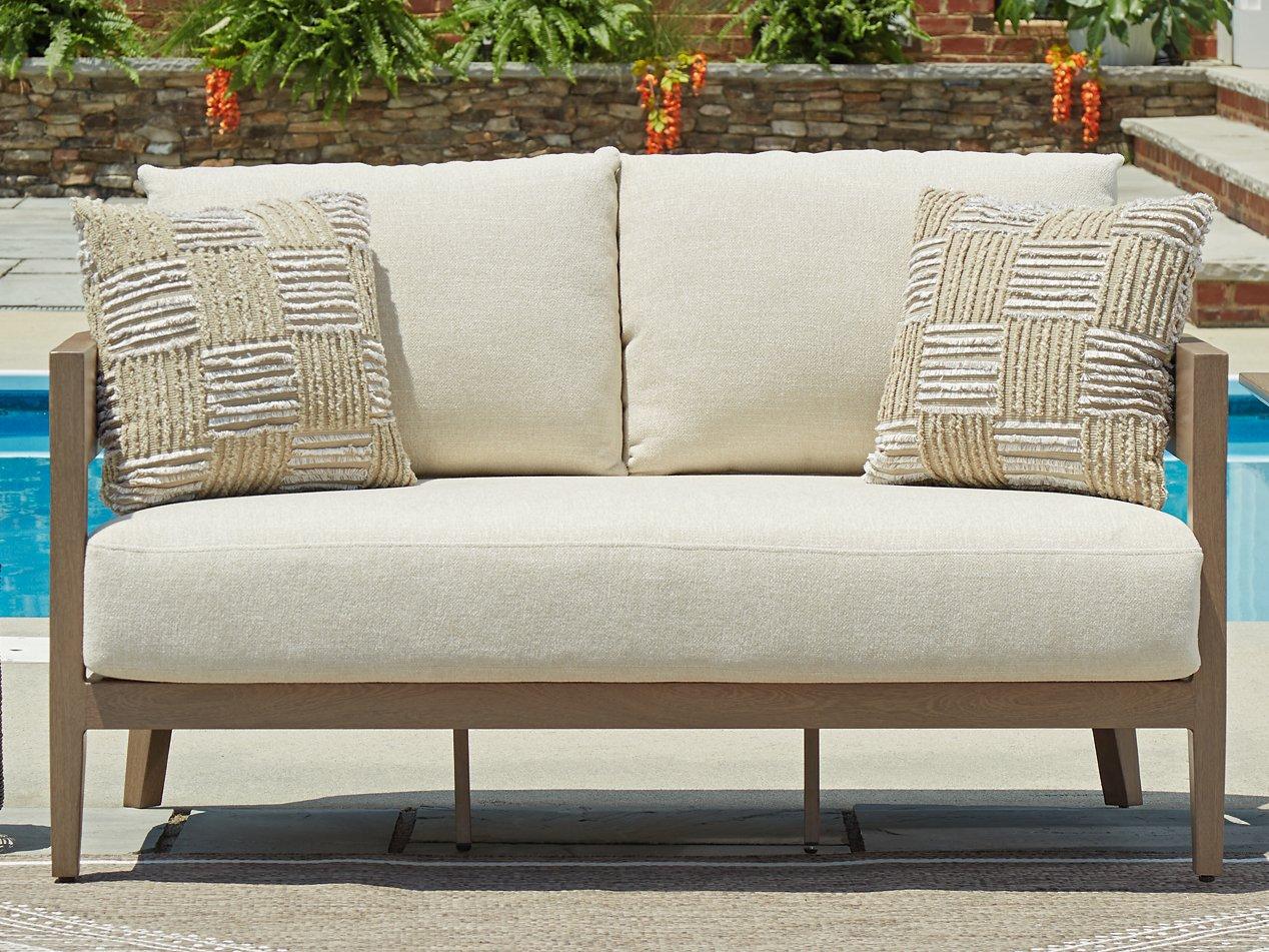 Serene Bay Outdoor Loveseat with Cushion - Image 2