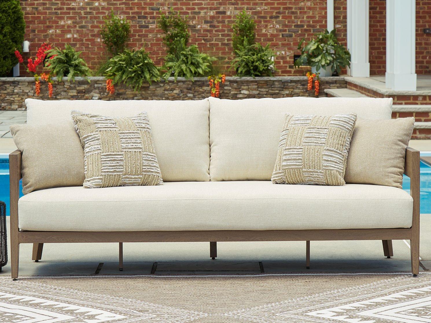 Serene Bay Outdoor Sofa with Cushion - Image 2