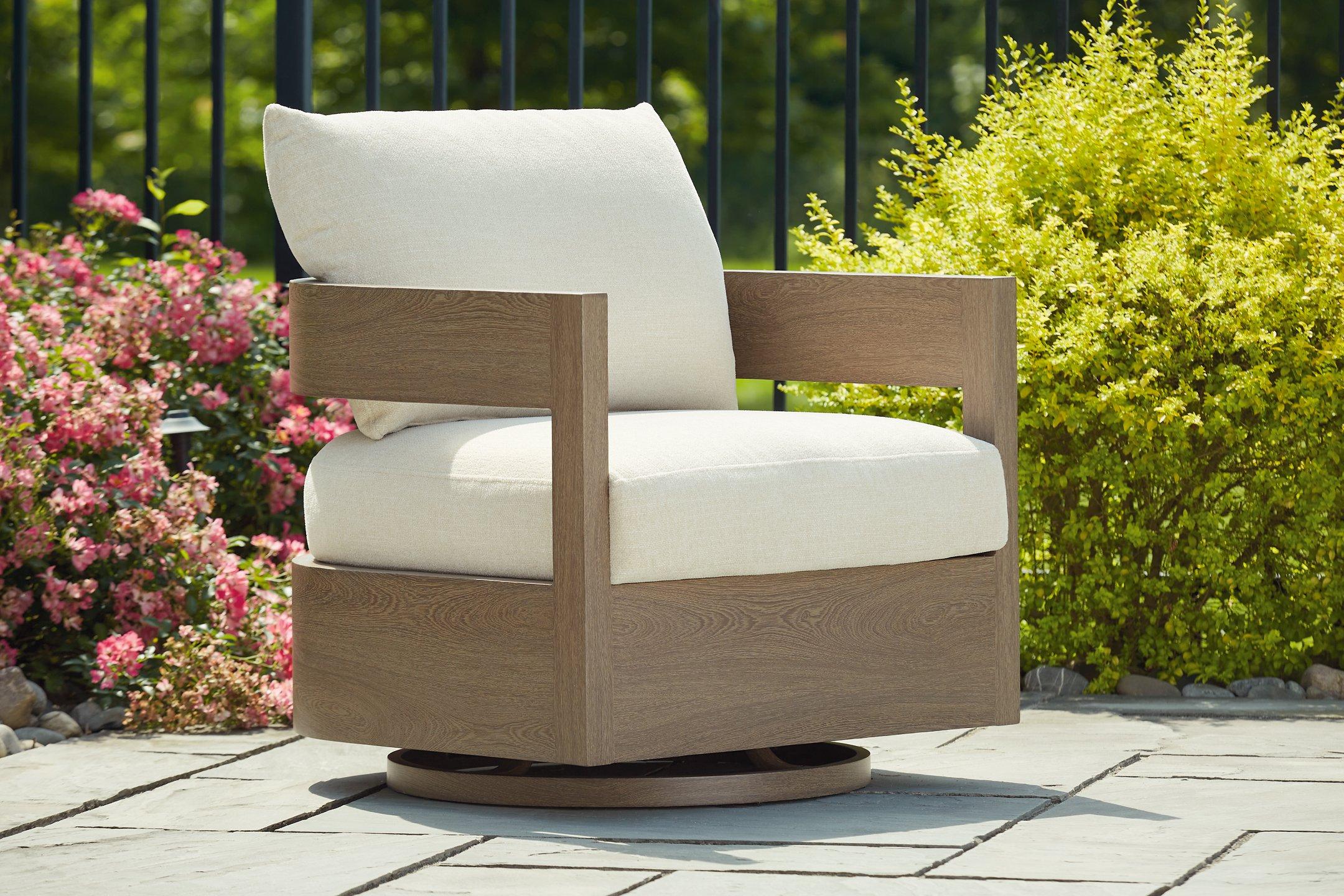 Serene Bay Outdoor Swivel Glider Chair with Cushion - Image 2